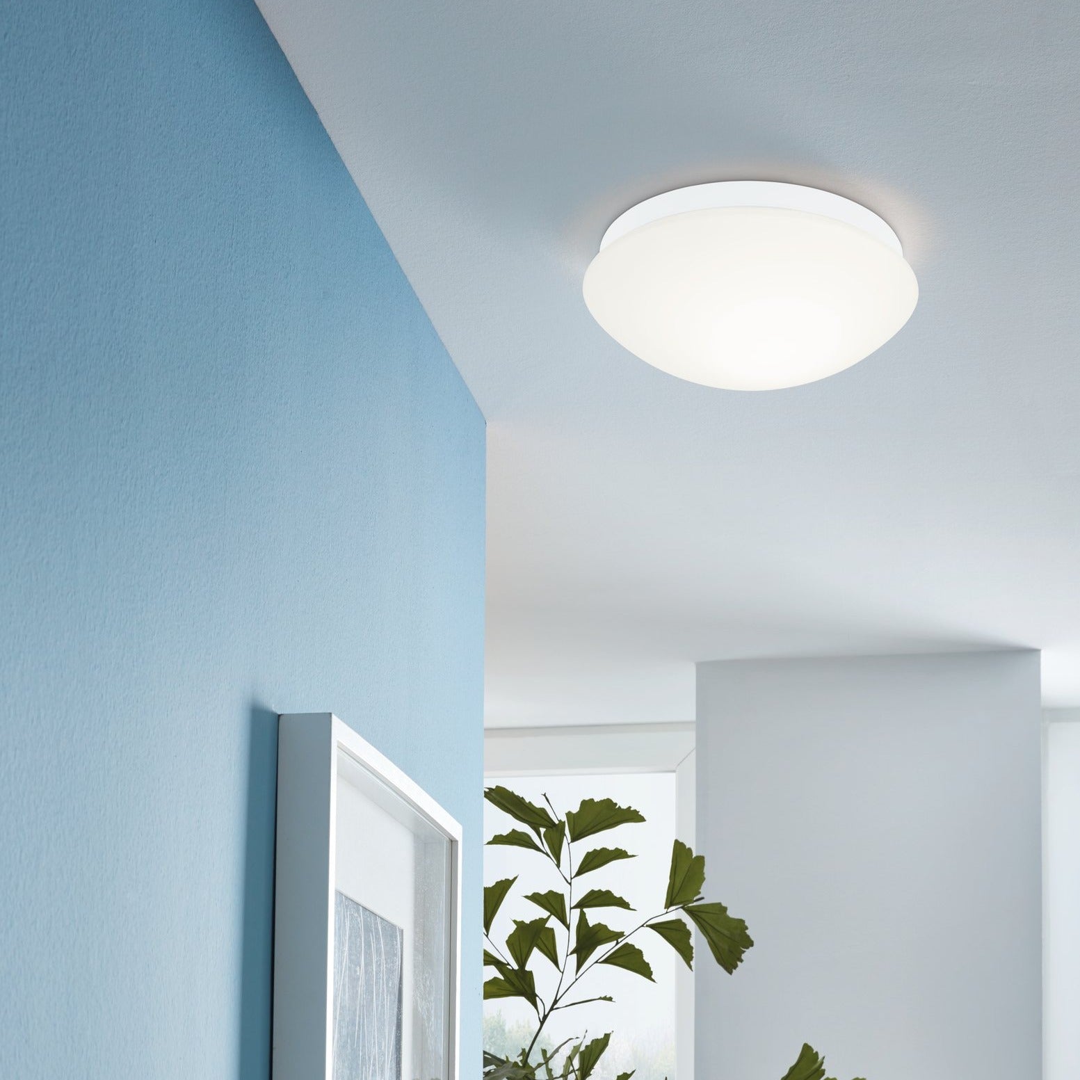 Aplica/Plafonieră BARI-M IP44 White 27.5CM Round EGLO led ceiling light
