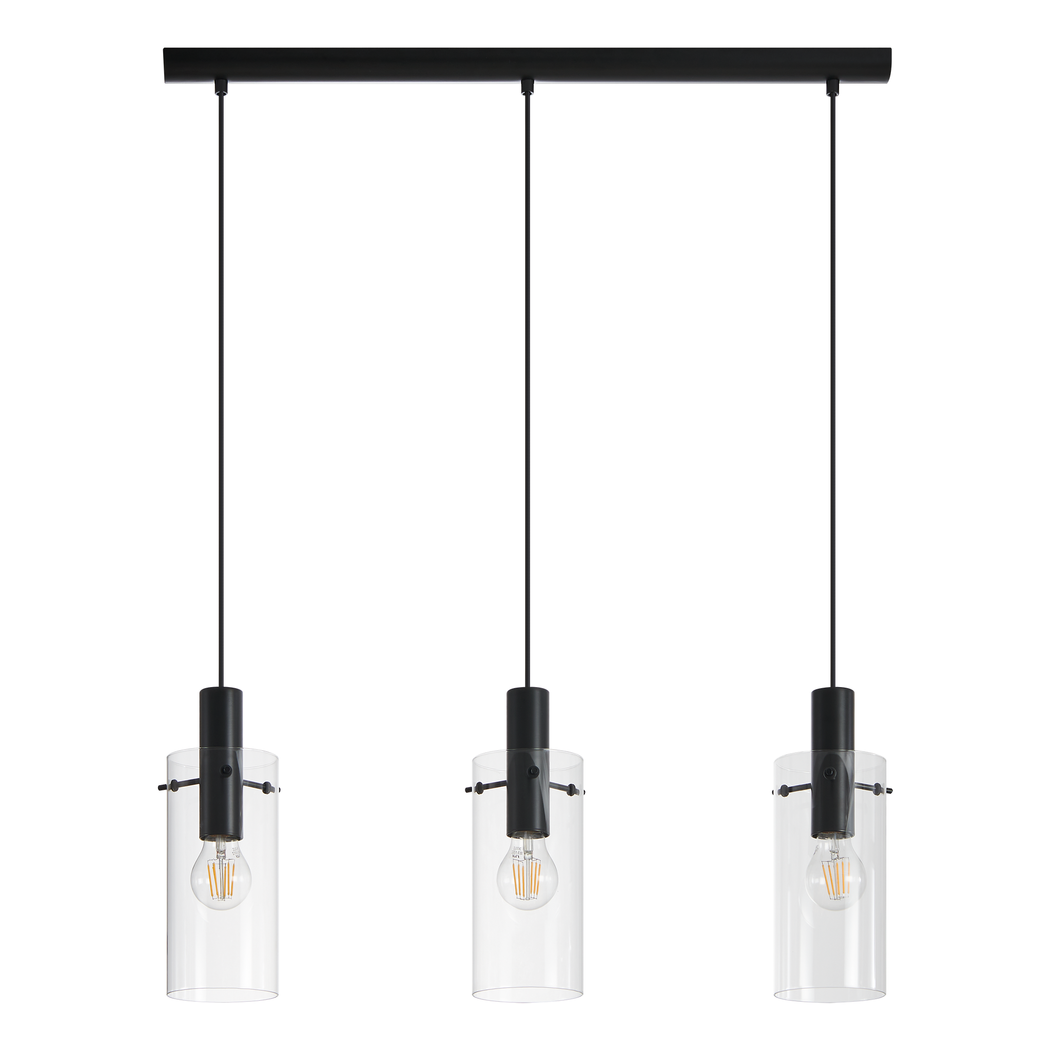 Lustra Suspendata MONTEFINO Black 110CM NEAGRA / VINTAGE SI RETRO DESIGN / 110CM Chandeliers