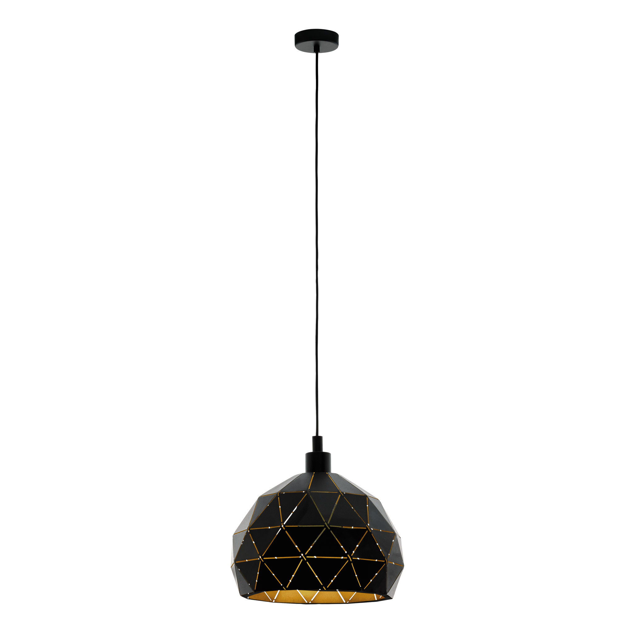 Pendul Vintage ROCCAFORTE 110CM Eglo NEGRU + AURIU / VINTAGE SI RETRO DESIGN Lighting Fixtures