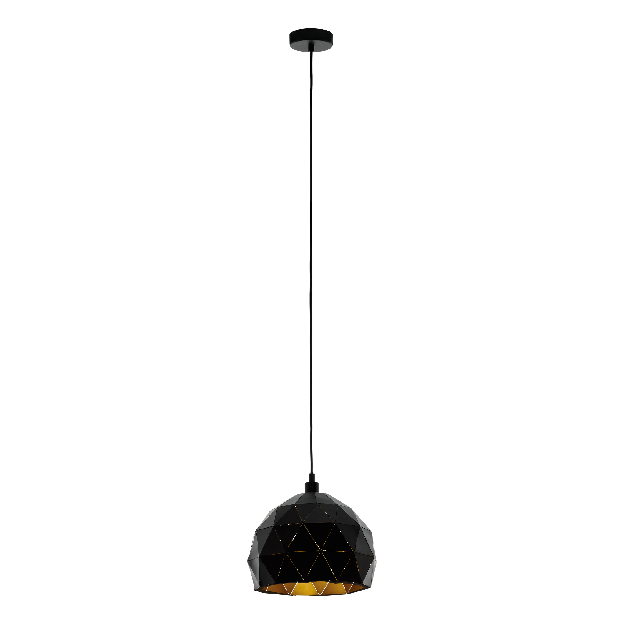 Pendul Vintage Mini ROCCAFORTE 110CM Eglo NEGRU + AURIU / VINTAGE SI RETRO DESIGN Lighting Fixtures