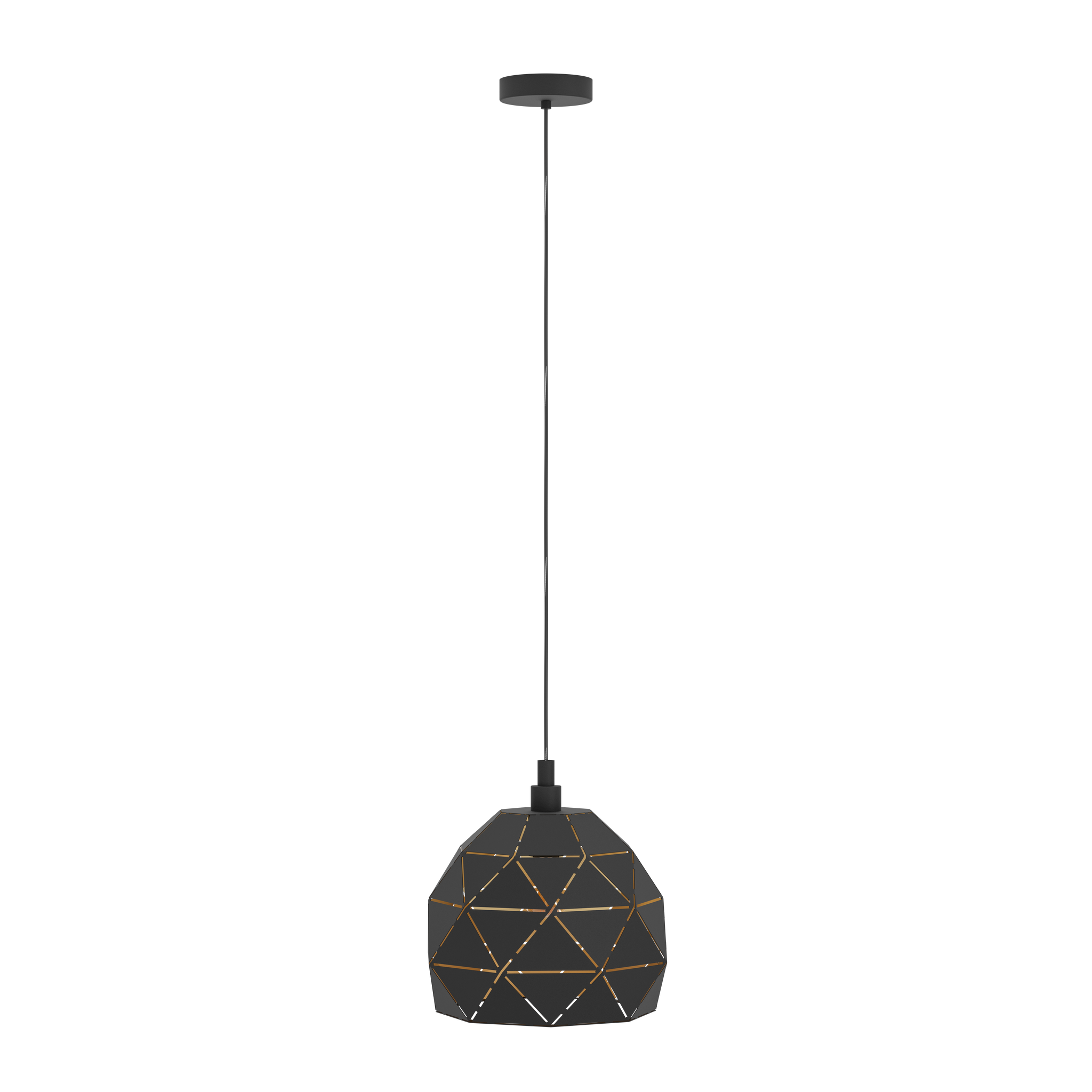 Pendul Vintage Mini ROCCAFORTE 110CM Eglo NEGRU + AURIU / VINTAGE SI RETRO DESIGN Lighting Fixtures