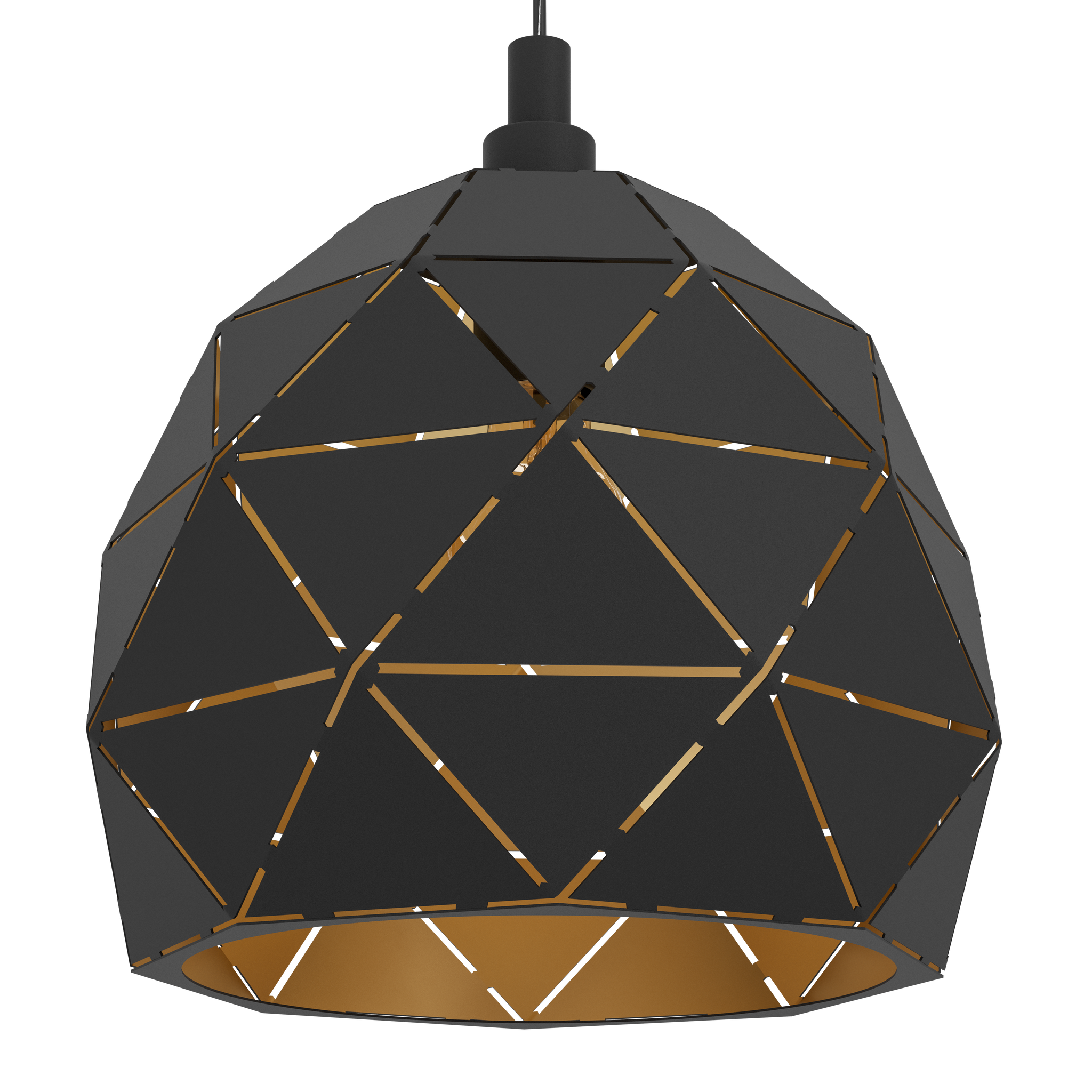 Pendul Vintage Mini ROCCAFORTE 110CM Eglo NEGRU + AURIU / VINTAGE SI RETRO DESIGN Lighting Fixtures