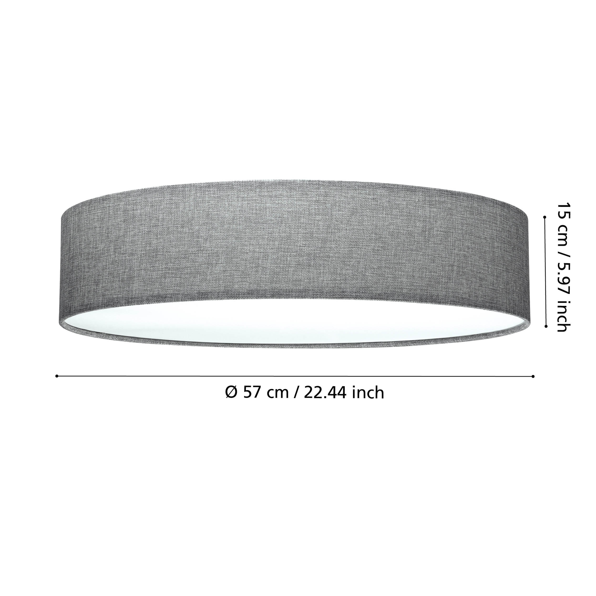 Plafoniera PASTERI Grey Rotunda 57CM APLICA PERETE / TAVAN / 57CM led ceiling light