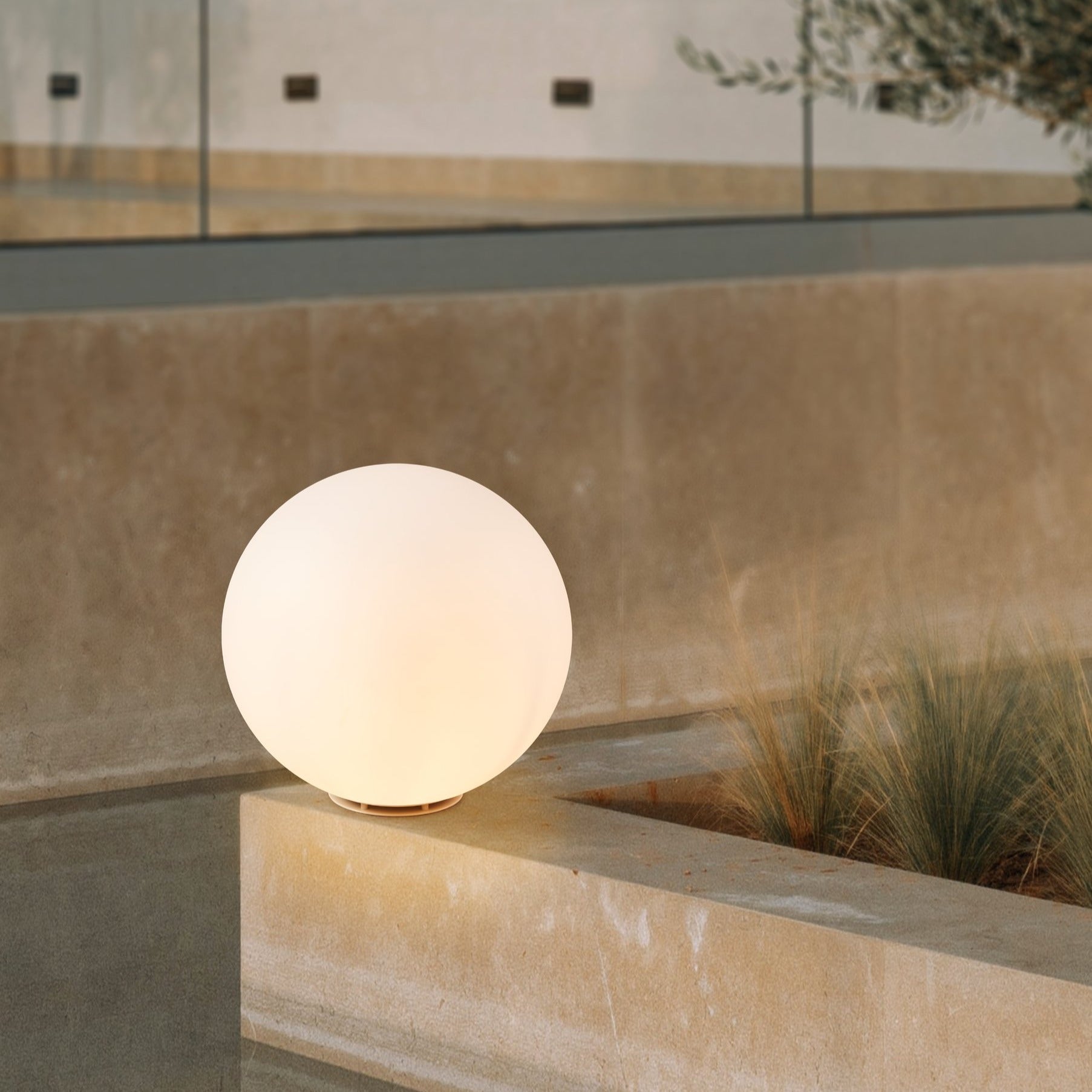 Glob Abajur Mat Exterior MONTEROLO 50CM Eglo ALBA / STALP ORNAMENTAL EXTERIOR LAMP