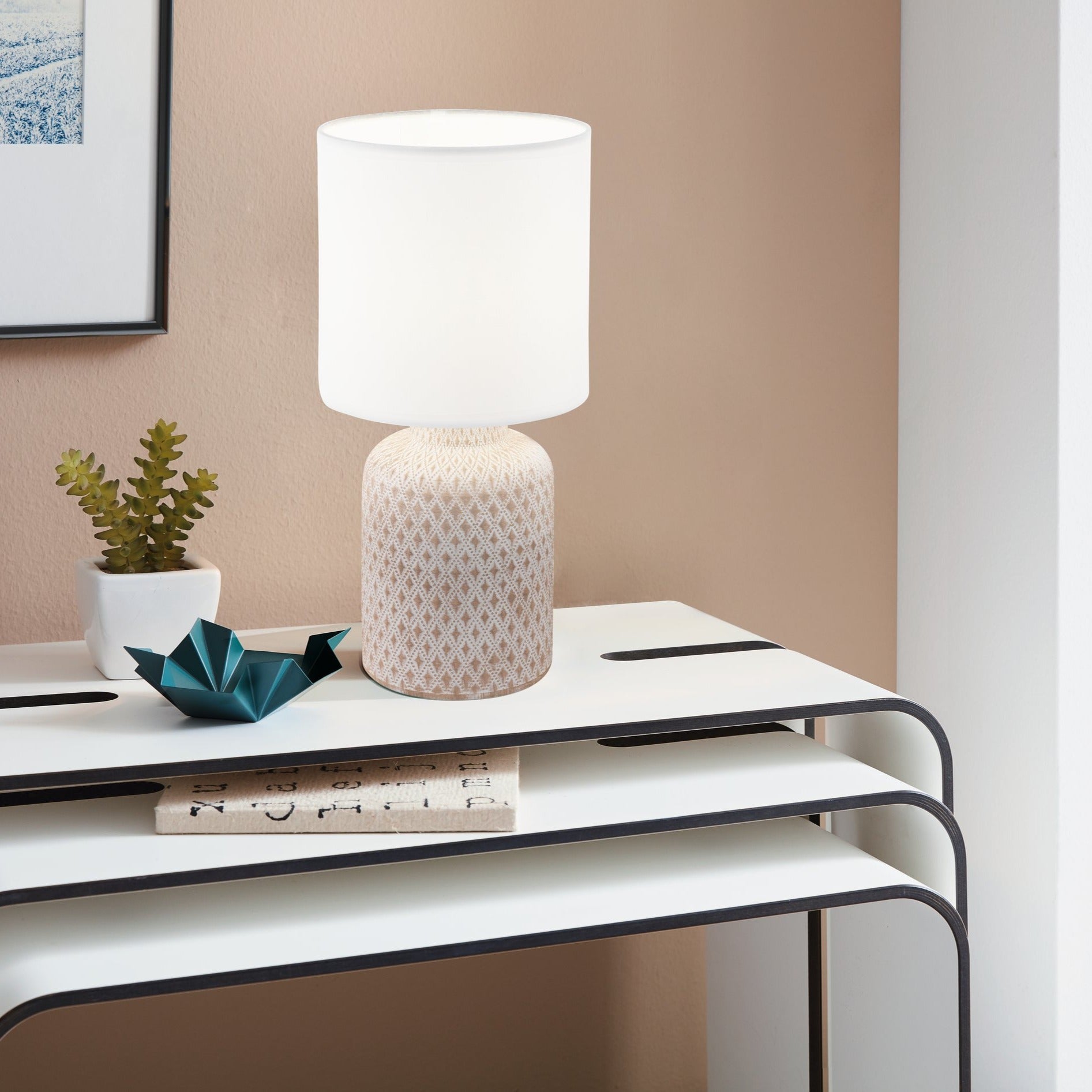 Veioza Decorativa BELLARIVA White 32CM VEIOZA DECORATIVA desk lamp