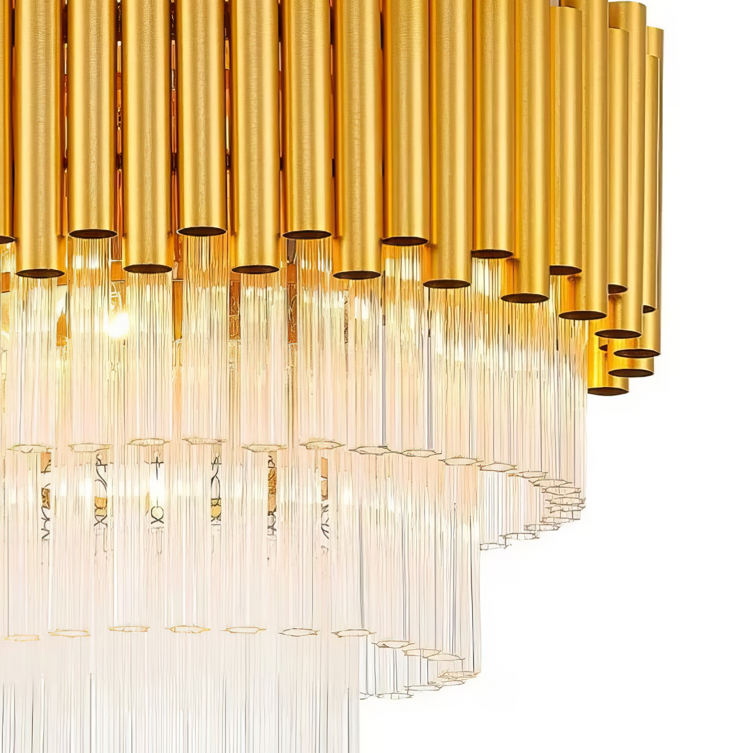 Lustra Cristal Gold 4xE14 Novelli AURIE / CRISTAL / 38CM Chandeliers Crystal
