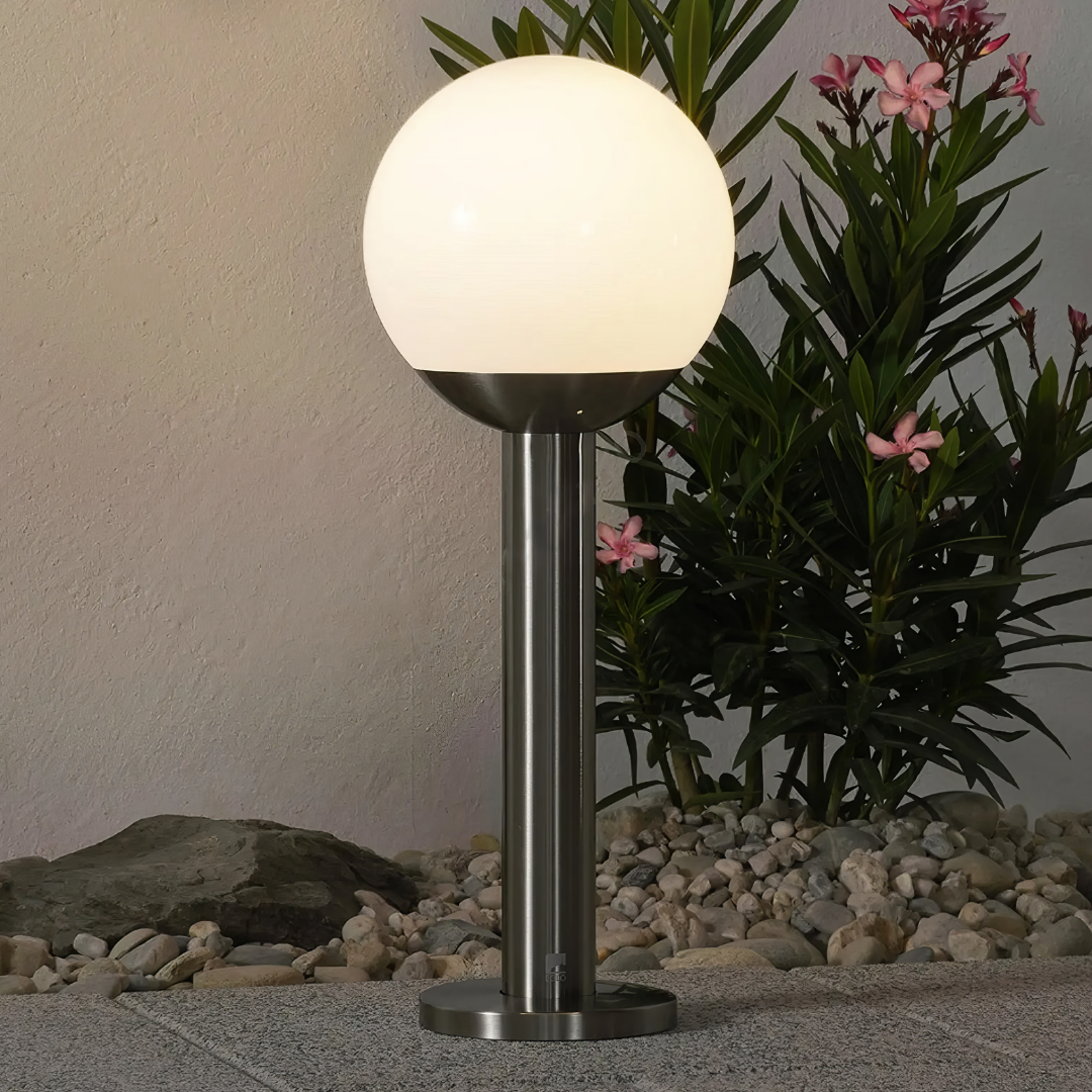 Stalp Ornamental de Gradina NISIA-Z LED E27 9W IP44 900266 ARGINTIE / STALP ORNAMENTAL EXTERIOR LAMP