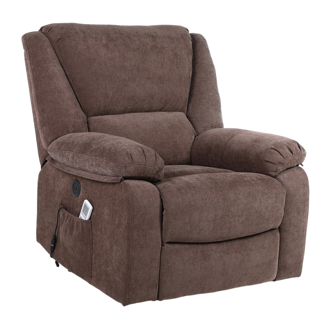 Fotoliu cu Masaj și Încălzire Recliner Electric Maro FOTOLIU CU MASAJ/RECLINER/INCALZIRE / Brown Chairs