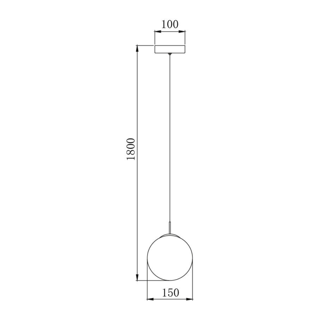Pendul Abajur 1xG9 Chrome Chrome / SUSPENDATE