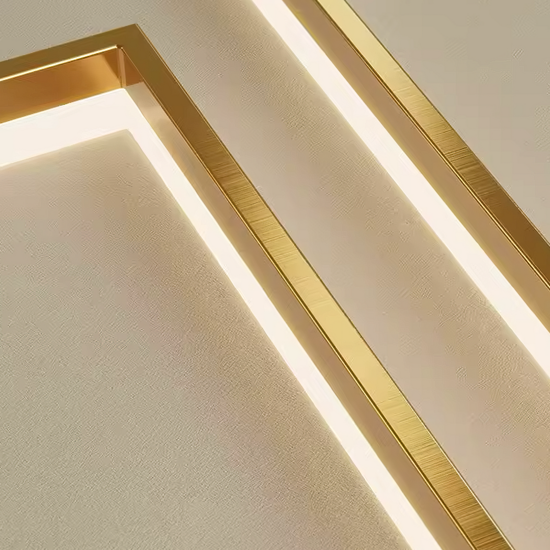 Lustra LED Suspendata Gold GlowFix AURIE / 120CM / SUSPENDATE Lighting Fixtures