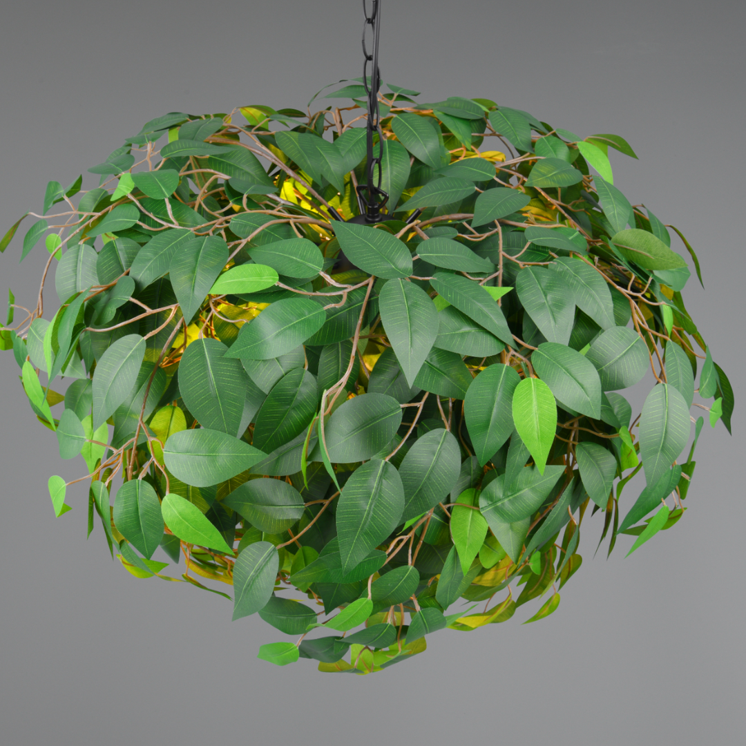 Lustra Suspendata 4x E14 LEAVY NEAGRA Lighting Fixtures