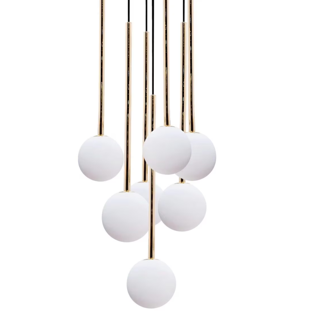 Lustra Abajur 7xG9 Black Nuvon NEAGRA / ABAJUR Chandeliers