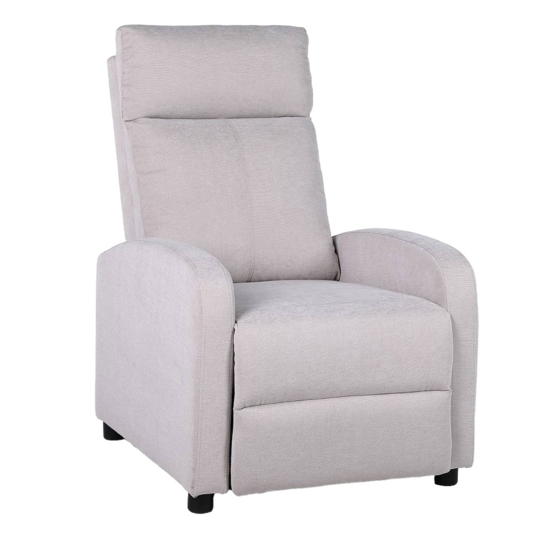 Fotoliu Recliner Stofa Gri