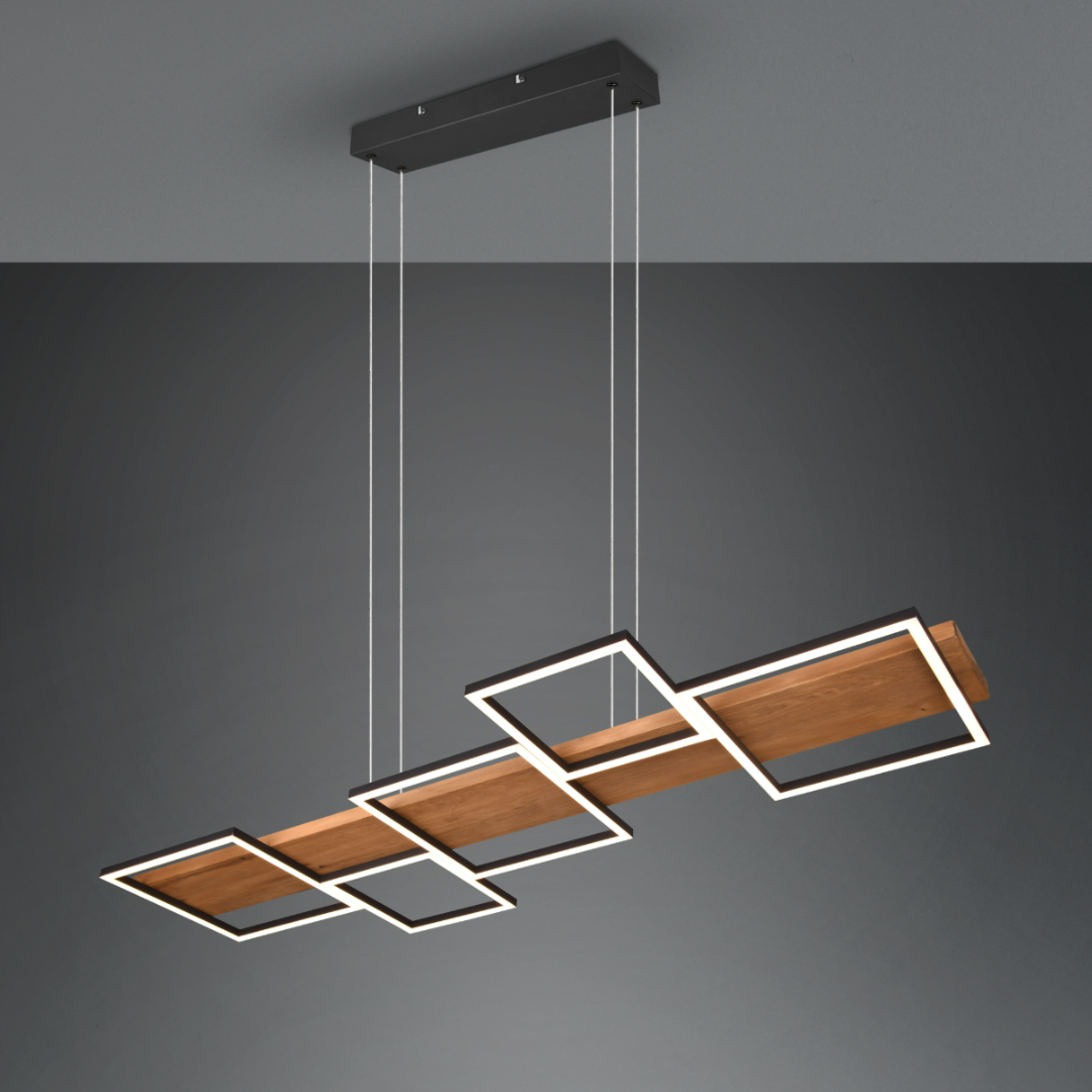 Lustra LED Suspendata WOOD HARPER LEMN / SUSPENDATE Lighting Fixtures