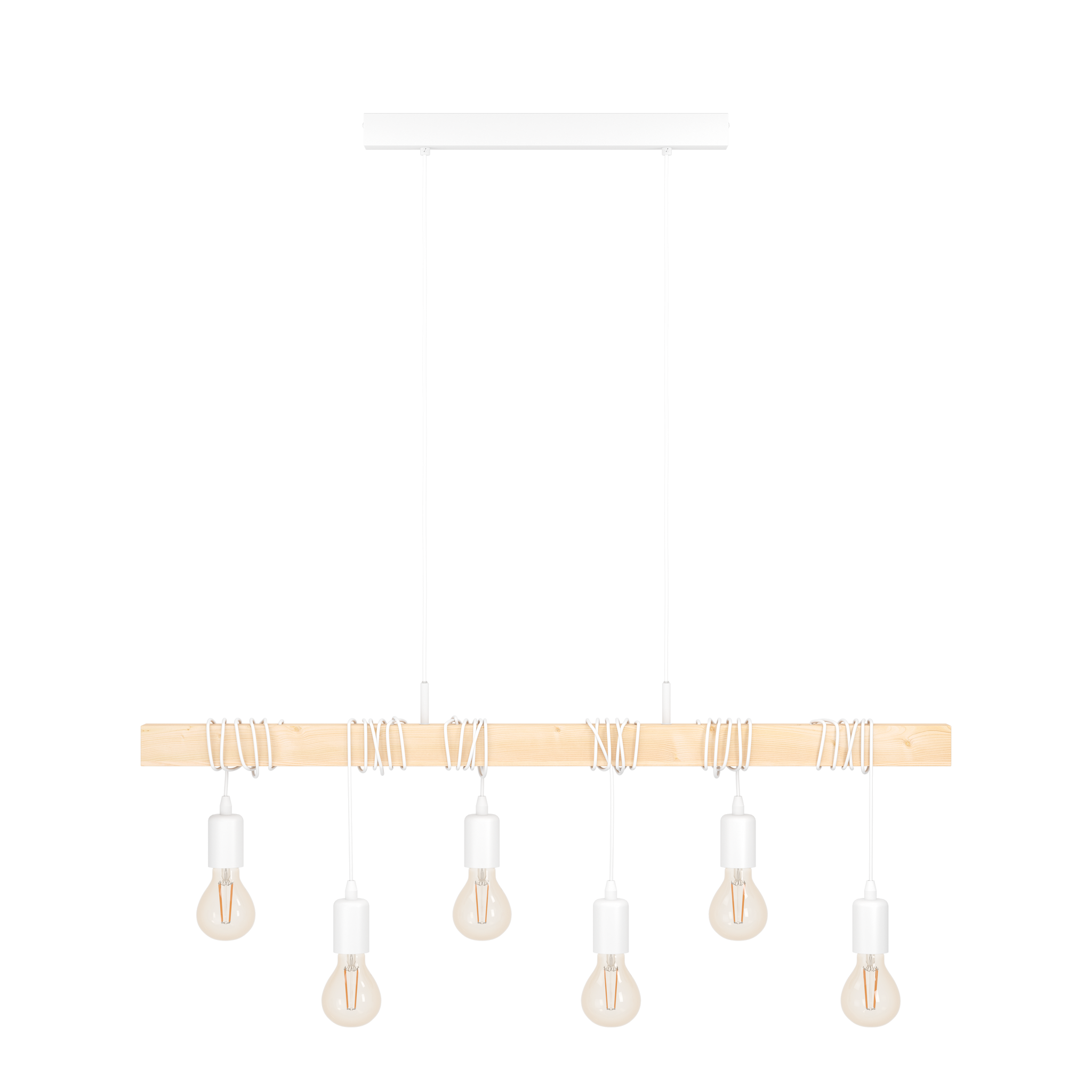Lustra TOWNSHEND White Nature EGLO LEMN / VINTAGE SI RETRO DESIGN / 100CM Lighting Fixtures