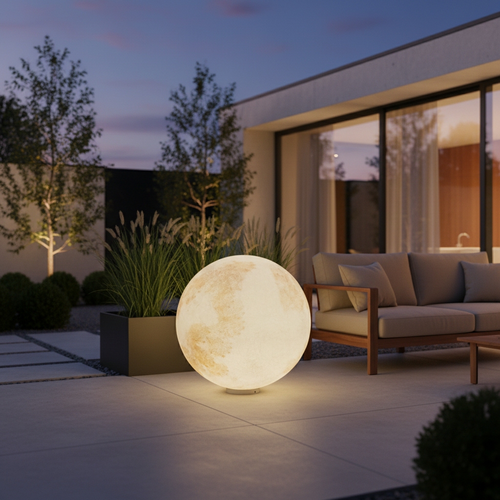 Glob Abajur Mat Exterior MOONGLOW 100CM