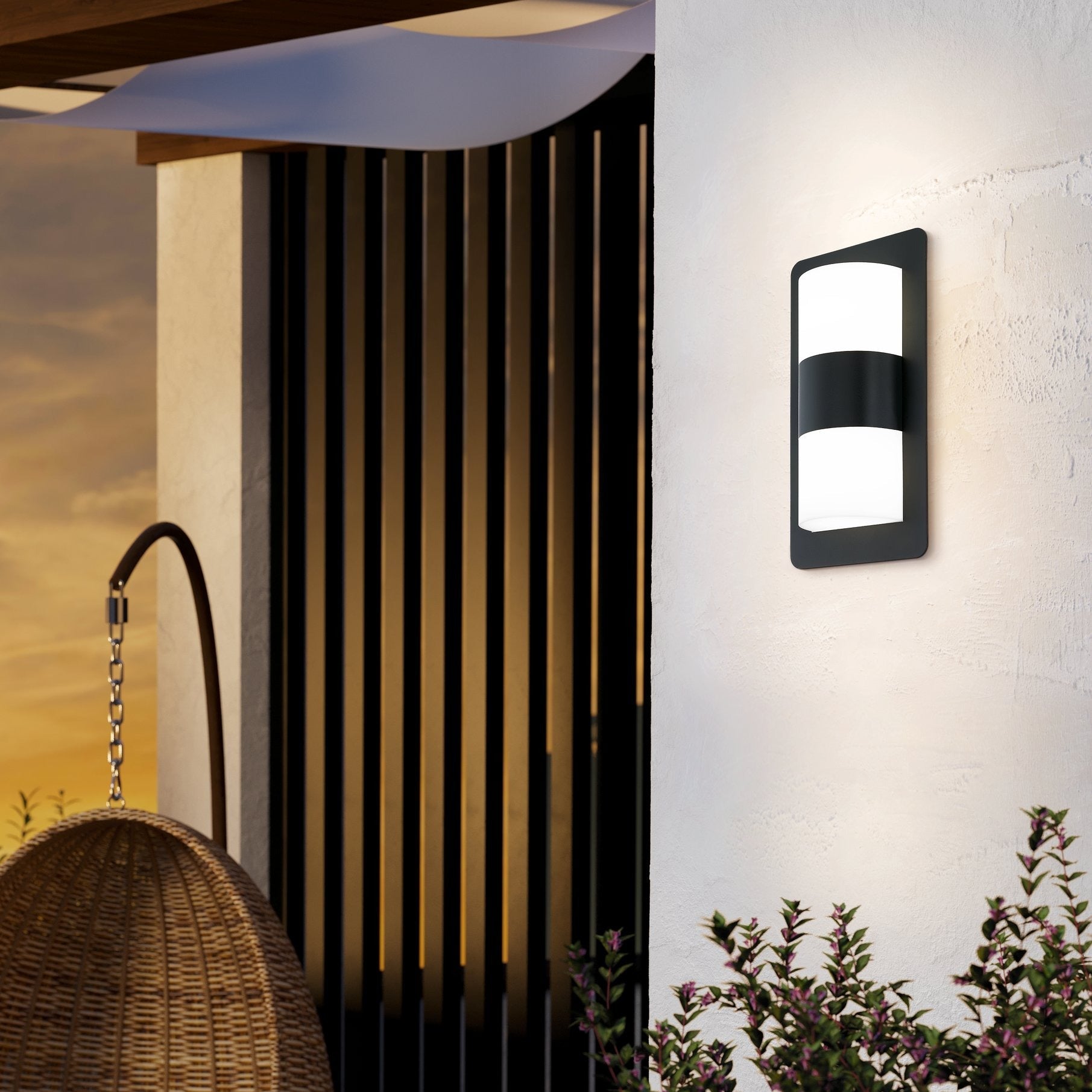 Aplica Exterior CISTIERNA Black & White Eglo Wall Light Fixtures