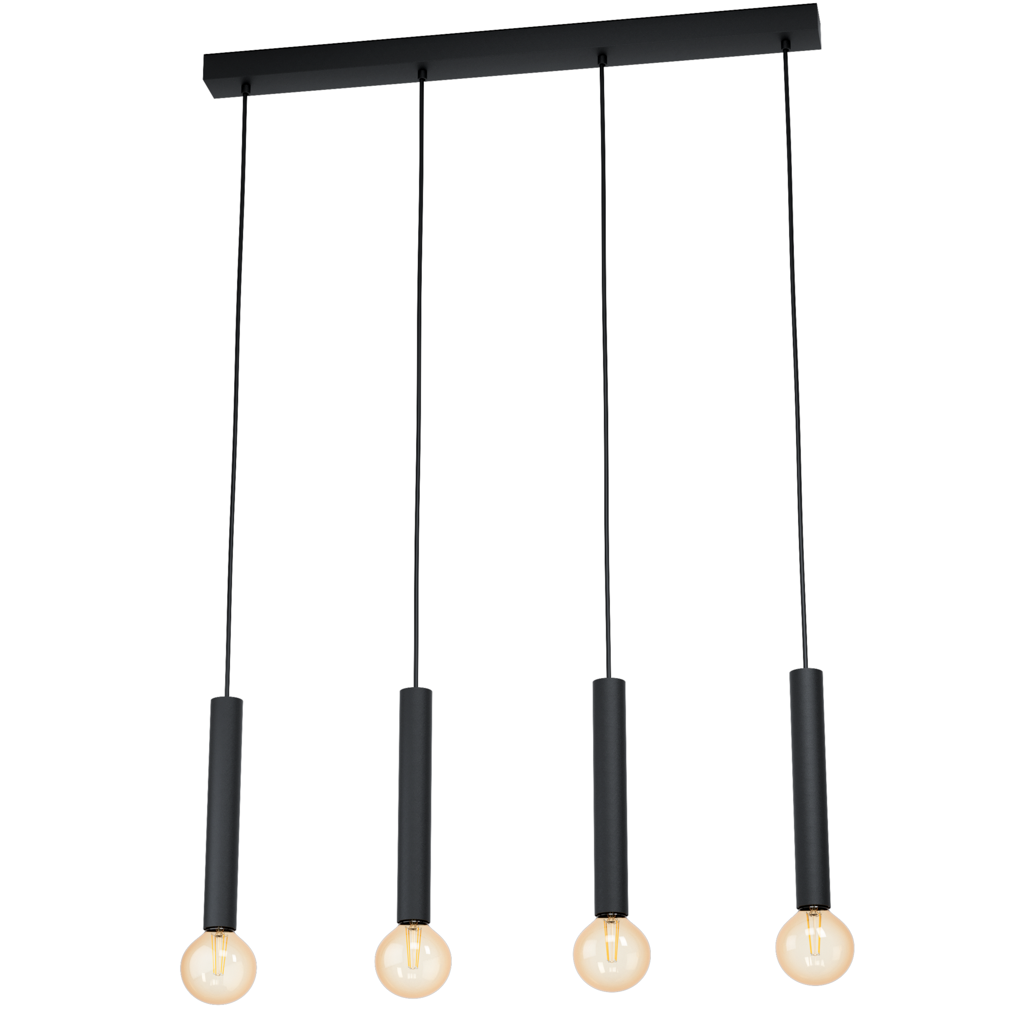 Lustra Suspendată CORTENOVA Black 110CM NEAGRA / SUSPENDATE / 110CM Chandeliers