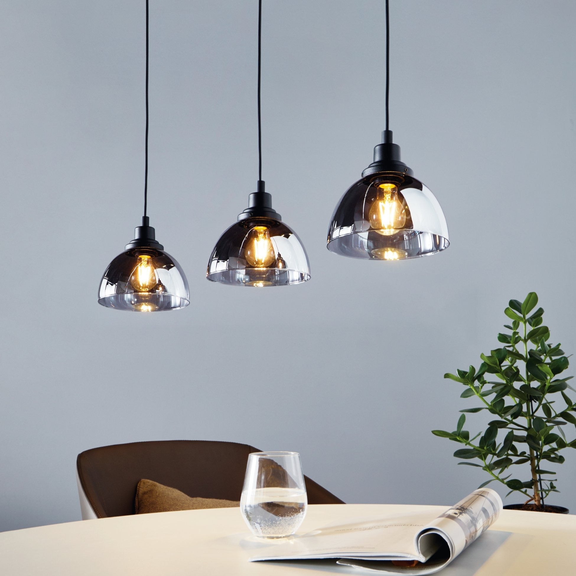 Lustra Suspendata BELESER Black 110CM NEAGRA / ABAJUR / 110CM Chandeliers