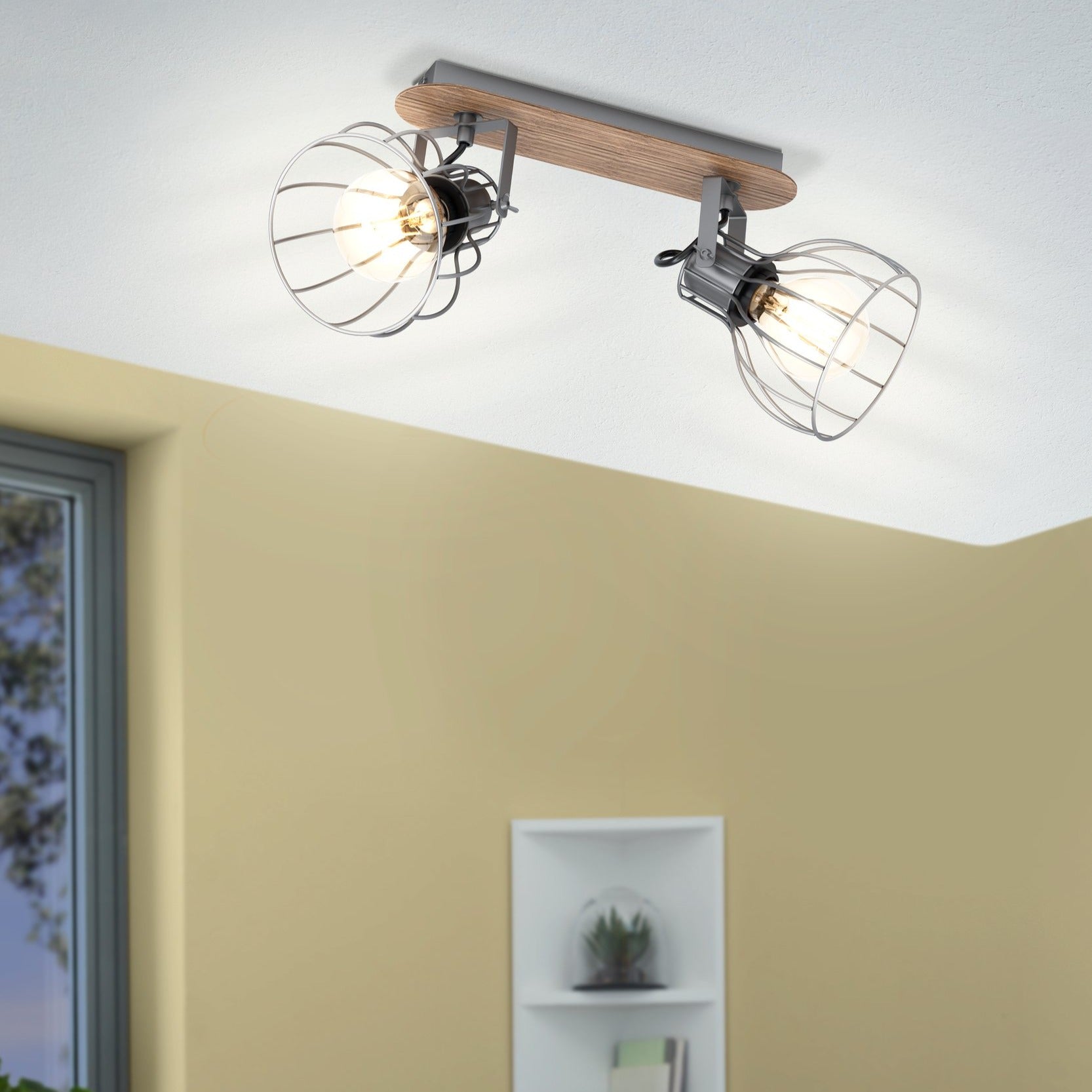 Lustra Vintage SAMBATELLO cu 2 Spoturi 34CM VINTAGE SI RETRO DESIGN / 34CM Chandeliers