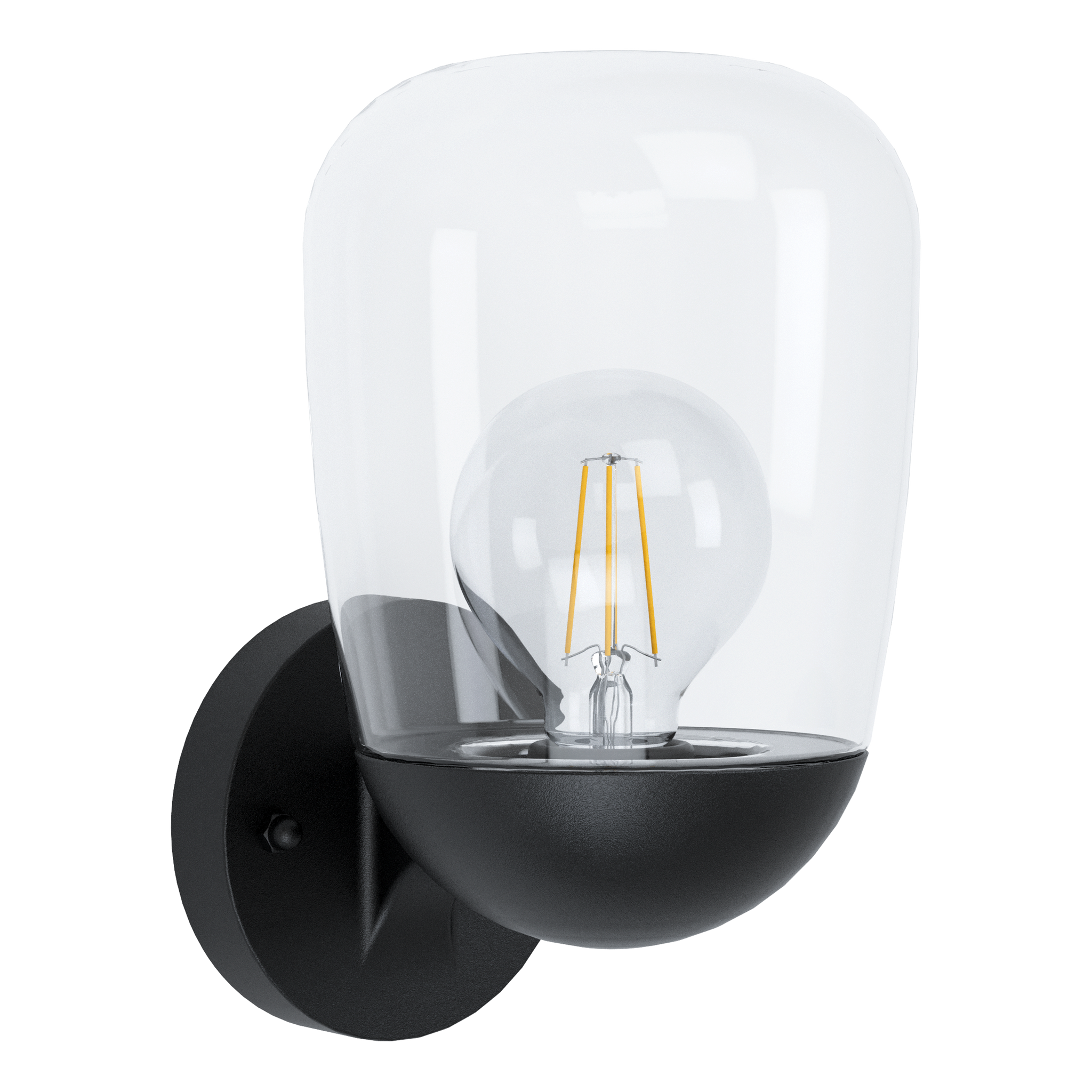 Aplica DONATORI Black Abajur Transparent EGLO 26CM