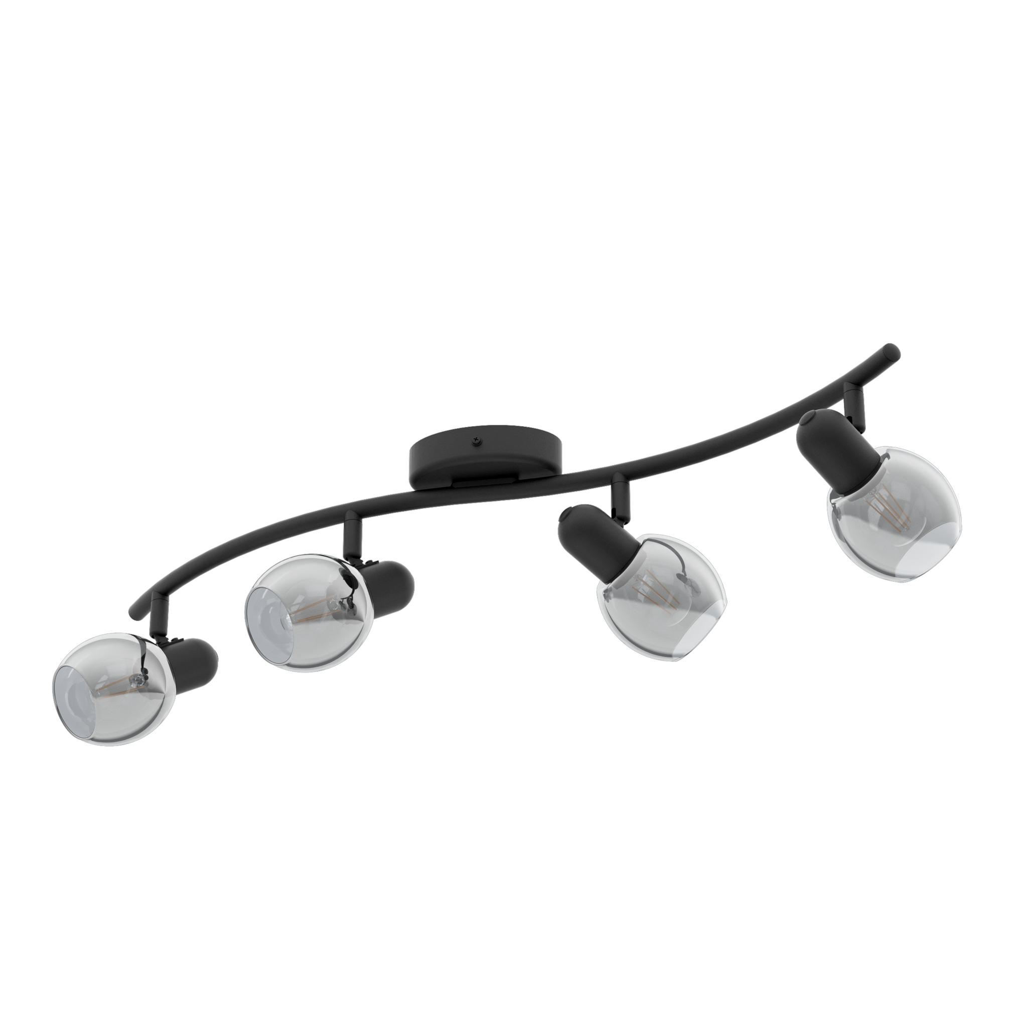 Lustra Cu 4 Spoturi Reglabile Black POLLICA 64CM NEAGRA Lighting Fixtures