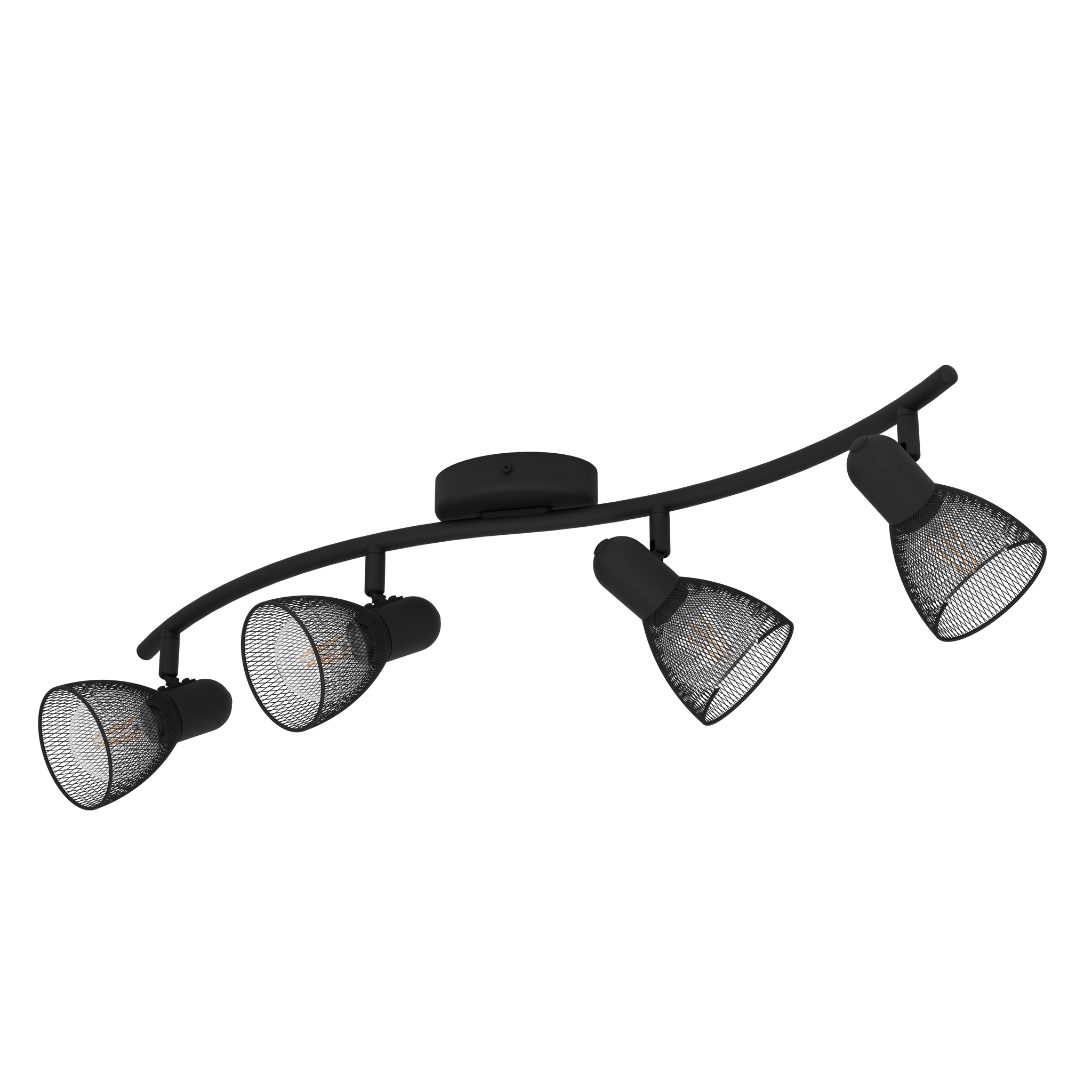 Lustra Cu 4 Spoturi Reglabile Black CAROVIGNO 64CM NEAGRA Lighting Fixtures