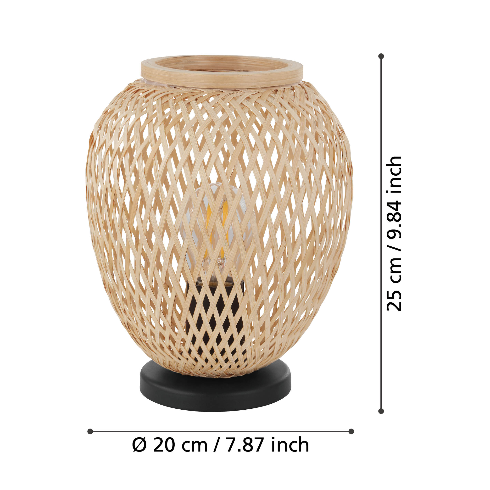 Veioza Decorativa DEMBLEBY Wood 25CM VEIOZA DECORATIVA desk lamp