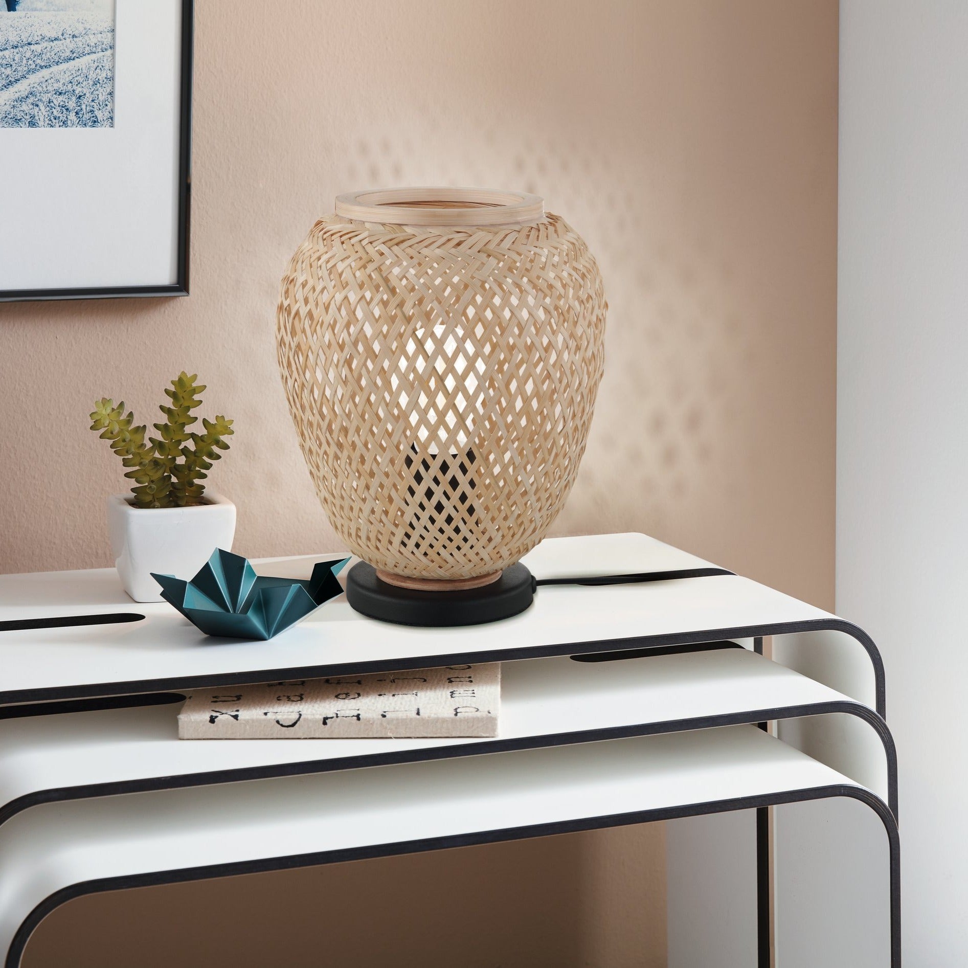 Veioza Decorativa DEMBLEBY Wood 25CM VEIOZA DECORATIVA desk lamp