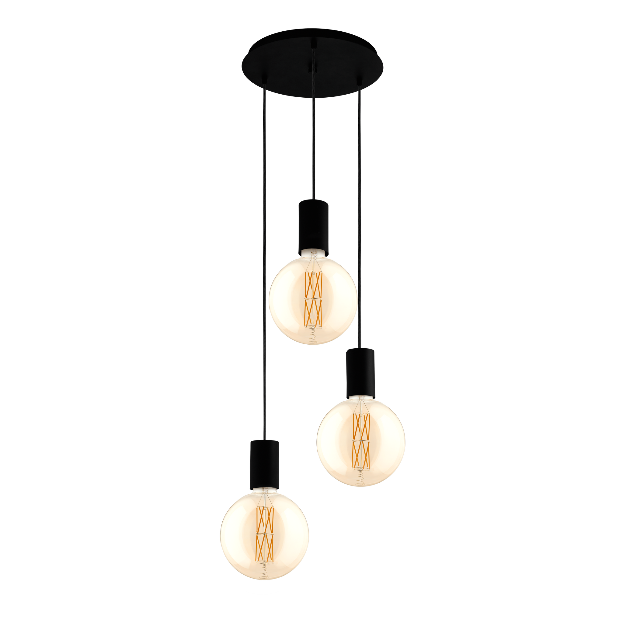 Lustra Suspendata POZUETA Black 150CM NEAGRA / ABAJUR / 150CM Chandeliers