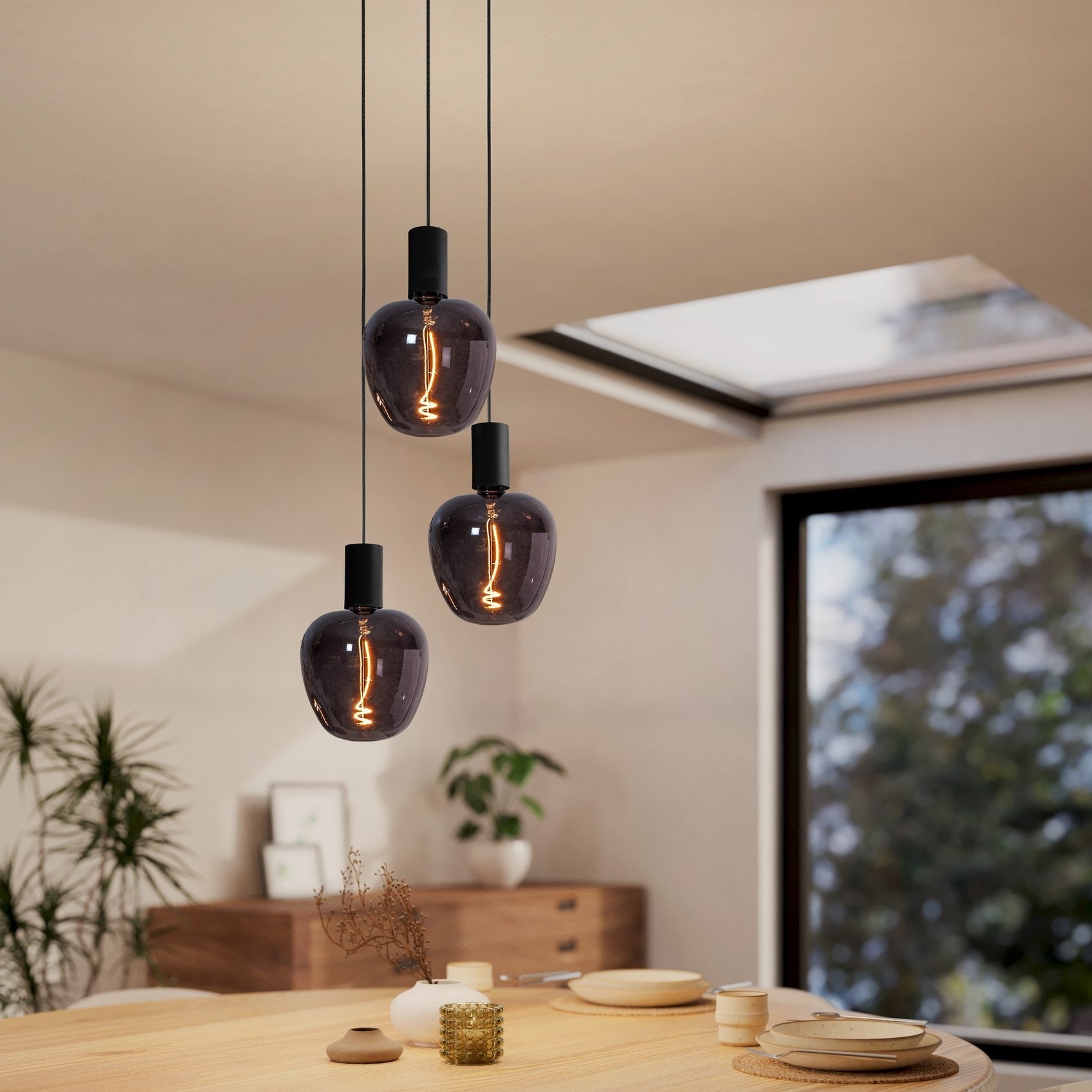 Lustra Suspendata POZUETA Black 150CM NEAGRA / ABAJUR / 150CM Chandeliers