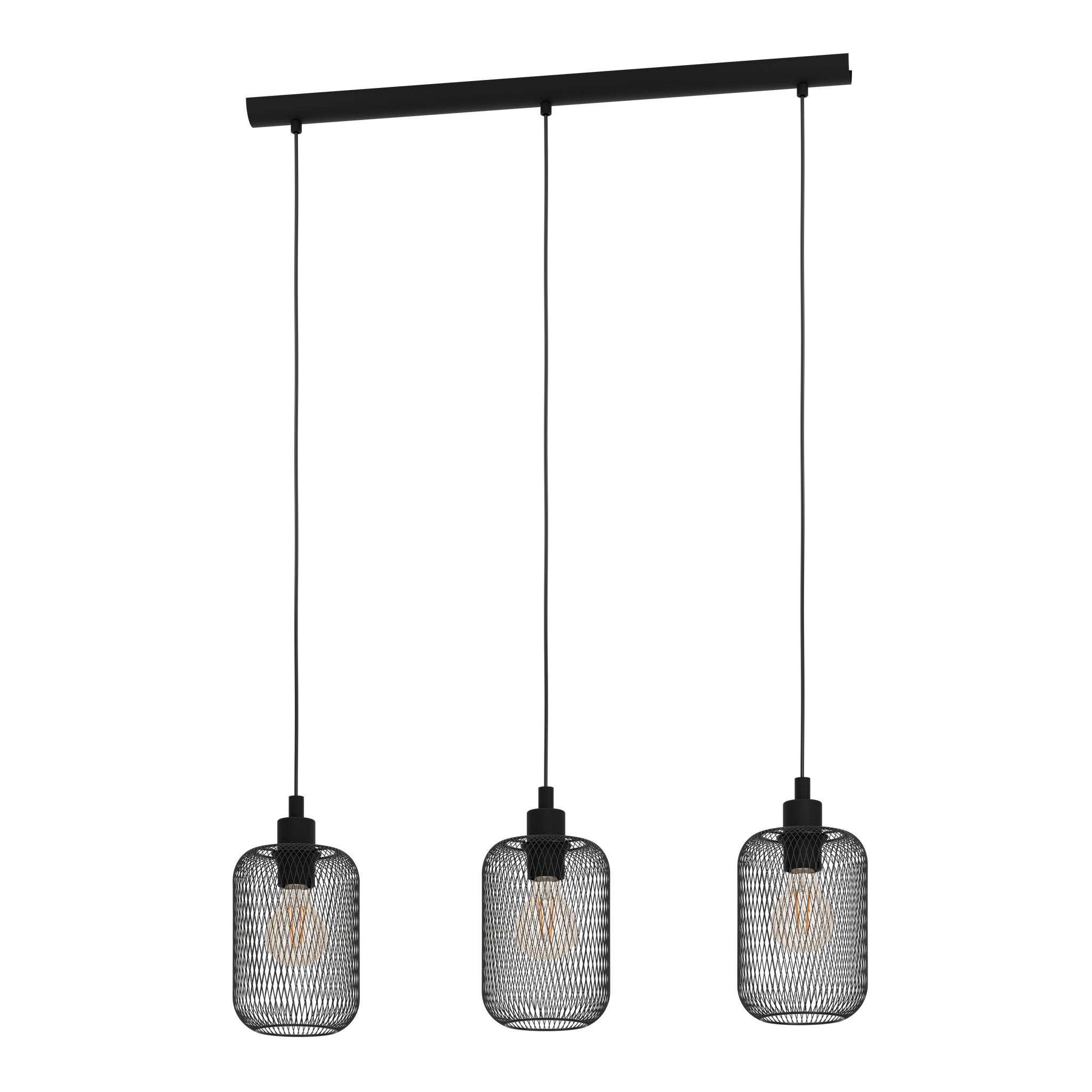 Lustra Suspendata WRINGTON Black 110CM NEAGRA / VINTAGE SI RETRO DESIGN / 110CM Chandeliers