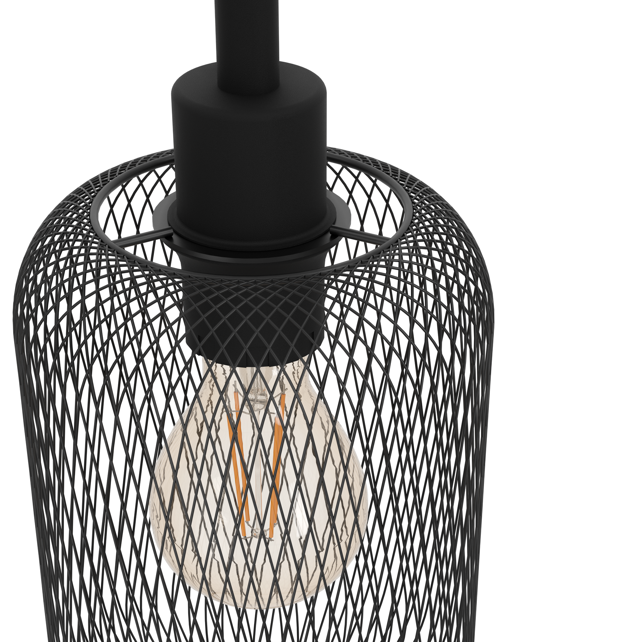 Lustra Suspendata WRINGTON Black 110CM NEAGRA / VINTAGE SI RETRO DESIGN / 110CM Chandeliers