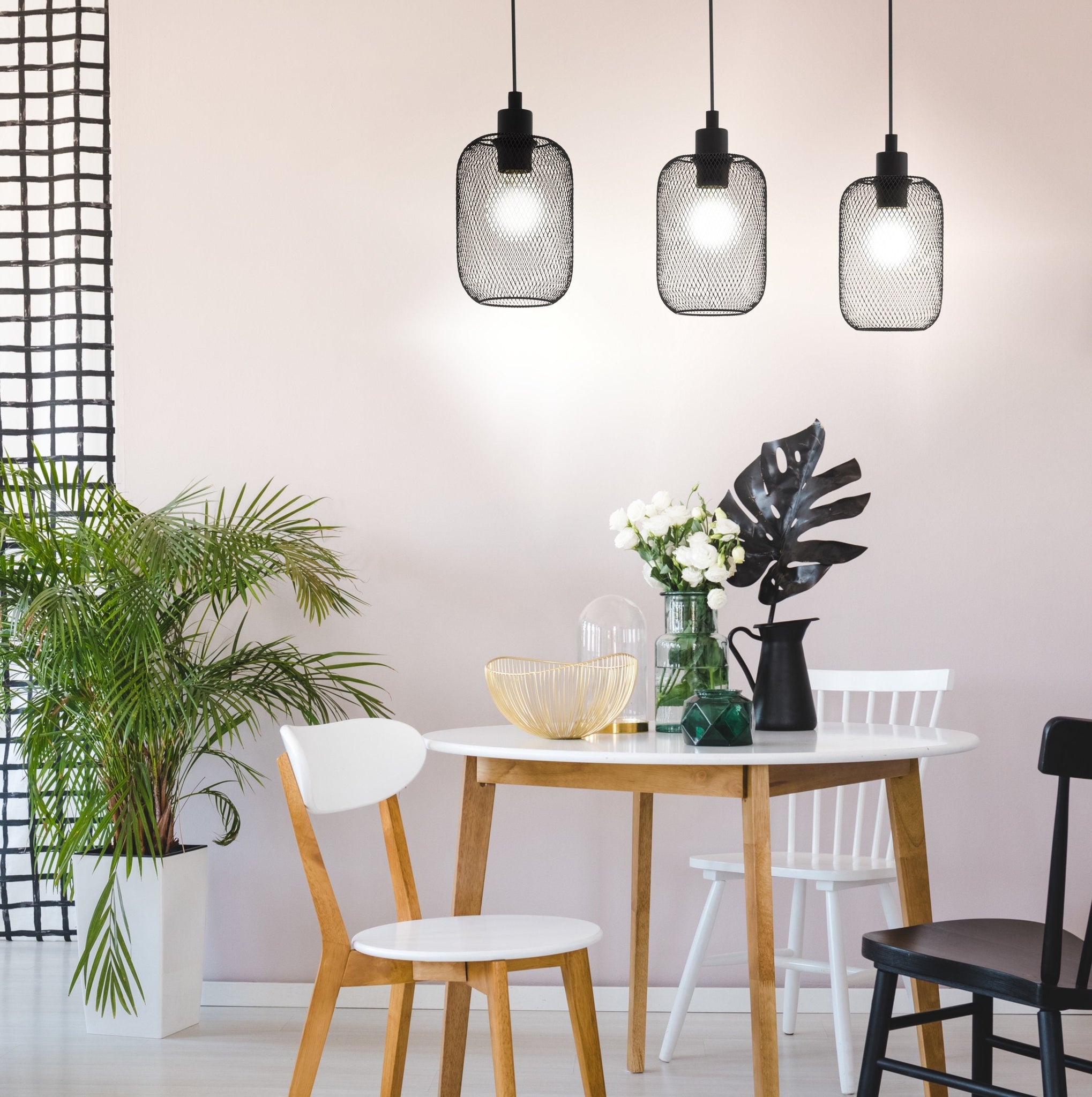 Lustra Suspendata WRINGTON Black 110CM NEAGRA / VINTAGE SI RETRO DESIGN / 110CM Chandeliers