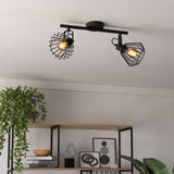 Lustra cu 2 Spoturi Reglabile TABILLANO Black Eglo