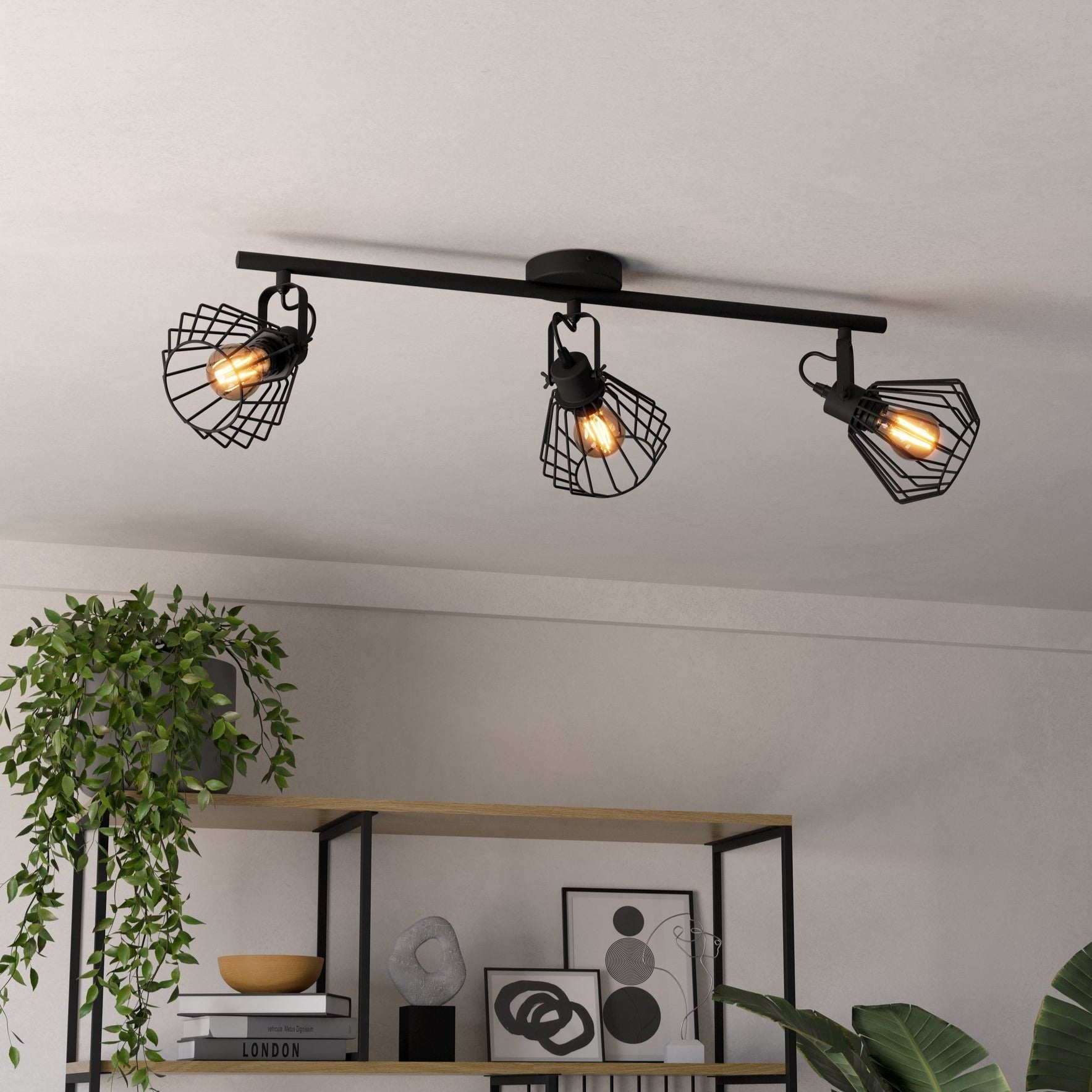 Lustra Vintage Cu 3 Spoturi Reglabile TABILLANO 78CM Lighting Fixtures