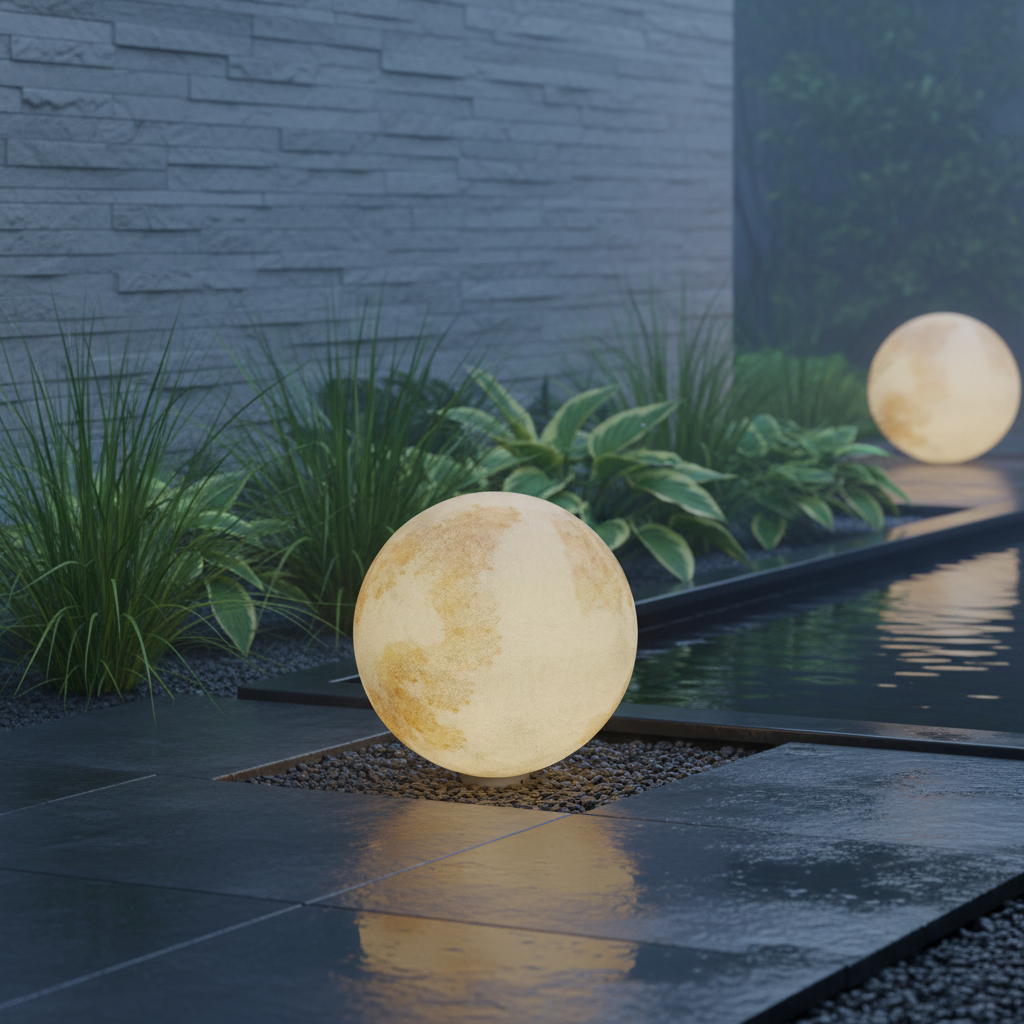 Glob Abajur Mat Exterior MOONGLOW 40CM