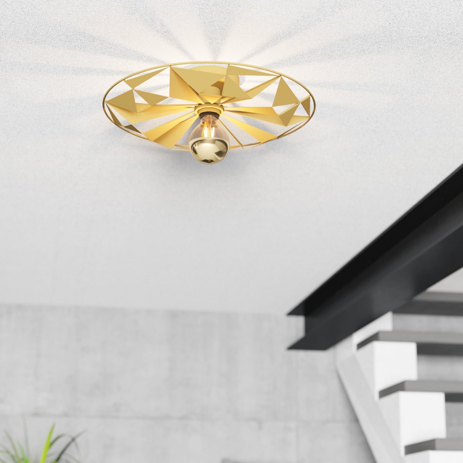 Lustra Vintage CASTANUELO Gold 42.5CM AURIE / SUSPENDATE / 42.5CM Chandeliers