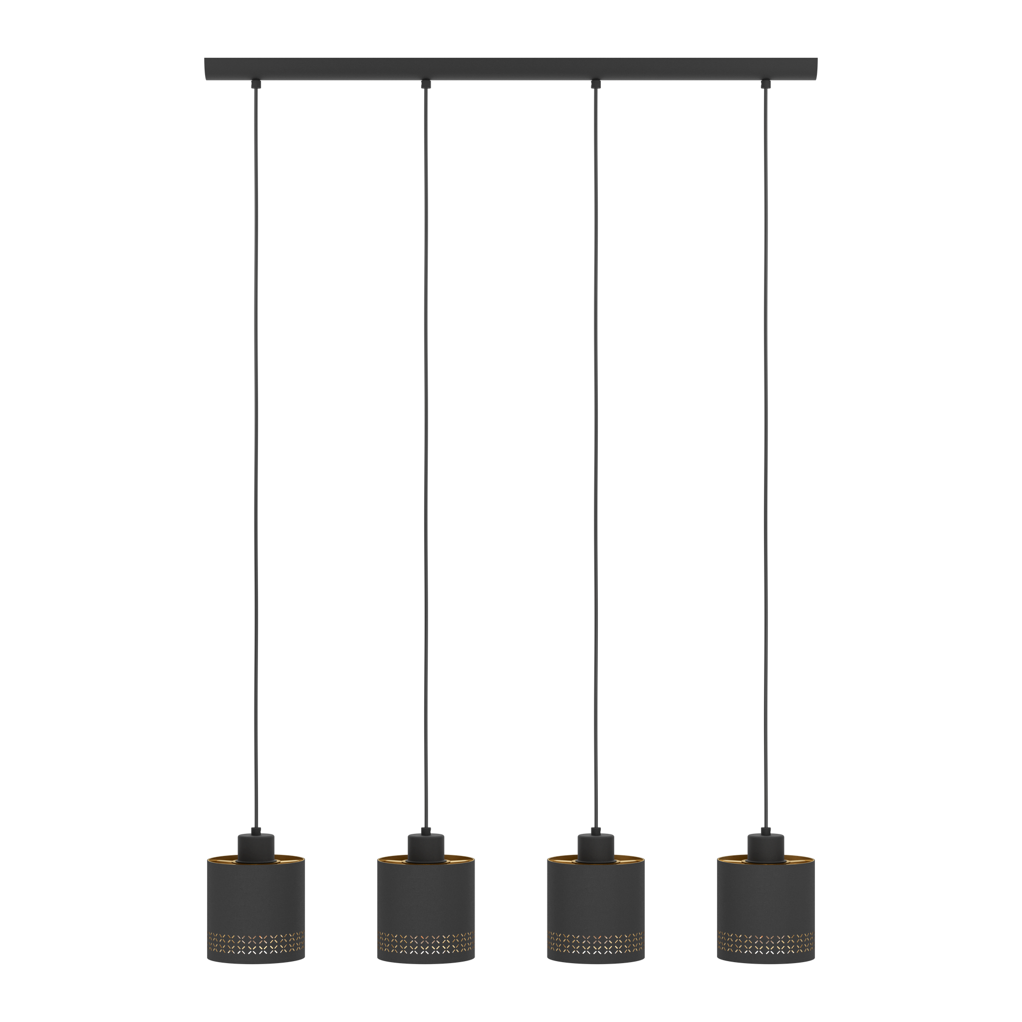 Lustra Suspendata ESTEPERRA Black & Gold 110CM NEAGRA / VINTAGE SI RETRO DESIGN / 110CM Chandeliers
