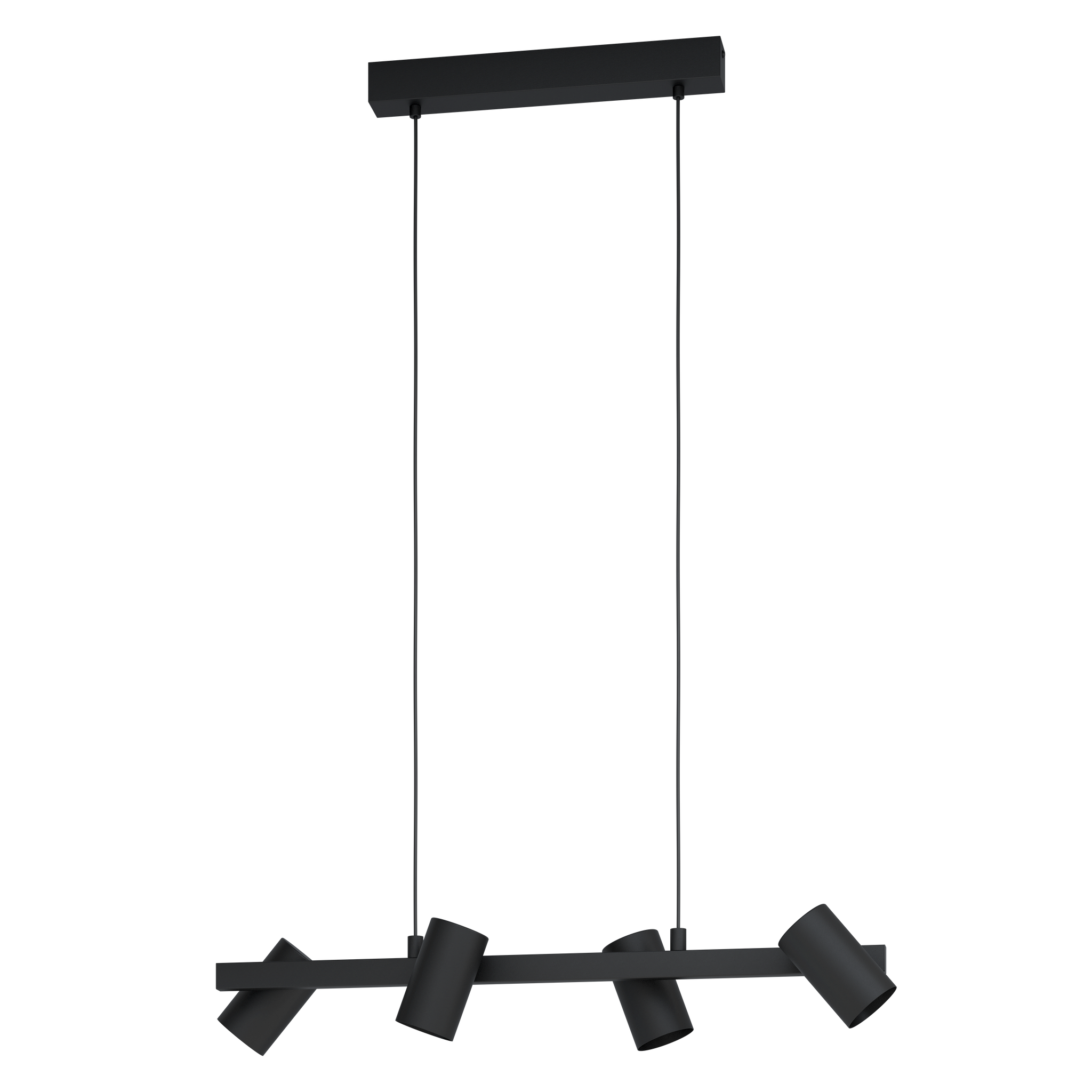 Lustra Suspendata GATUELA 1 Black 110CM NEAGRA / VINTAGE SI RETRO DESIGN / 110CM Chandeliers