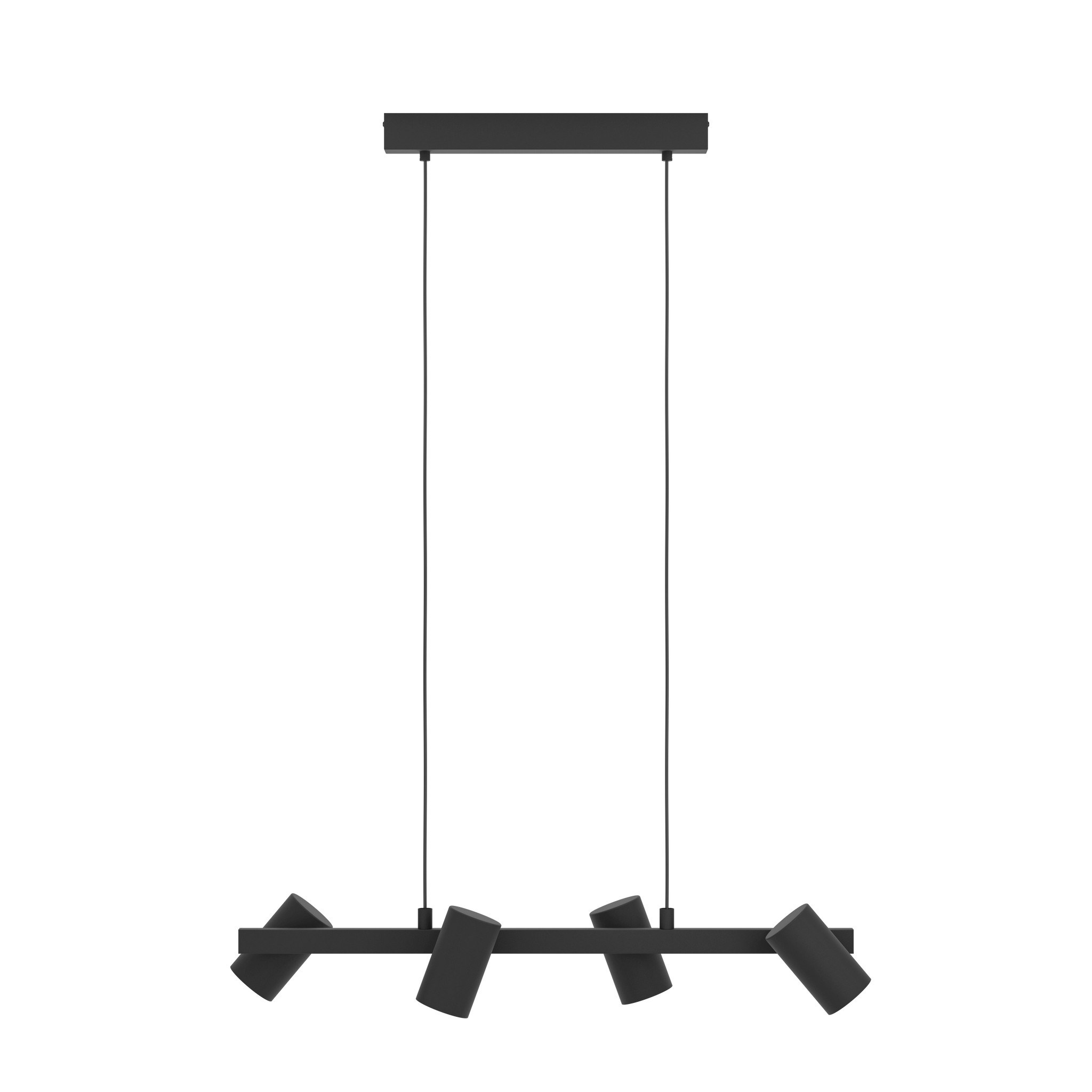 Lustra Suspendata GATUELA 1 Black 110CM NEAGRA / VINTAGE SI RETRO DESIGN / 110CM Chandeliers