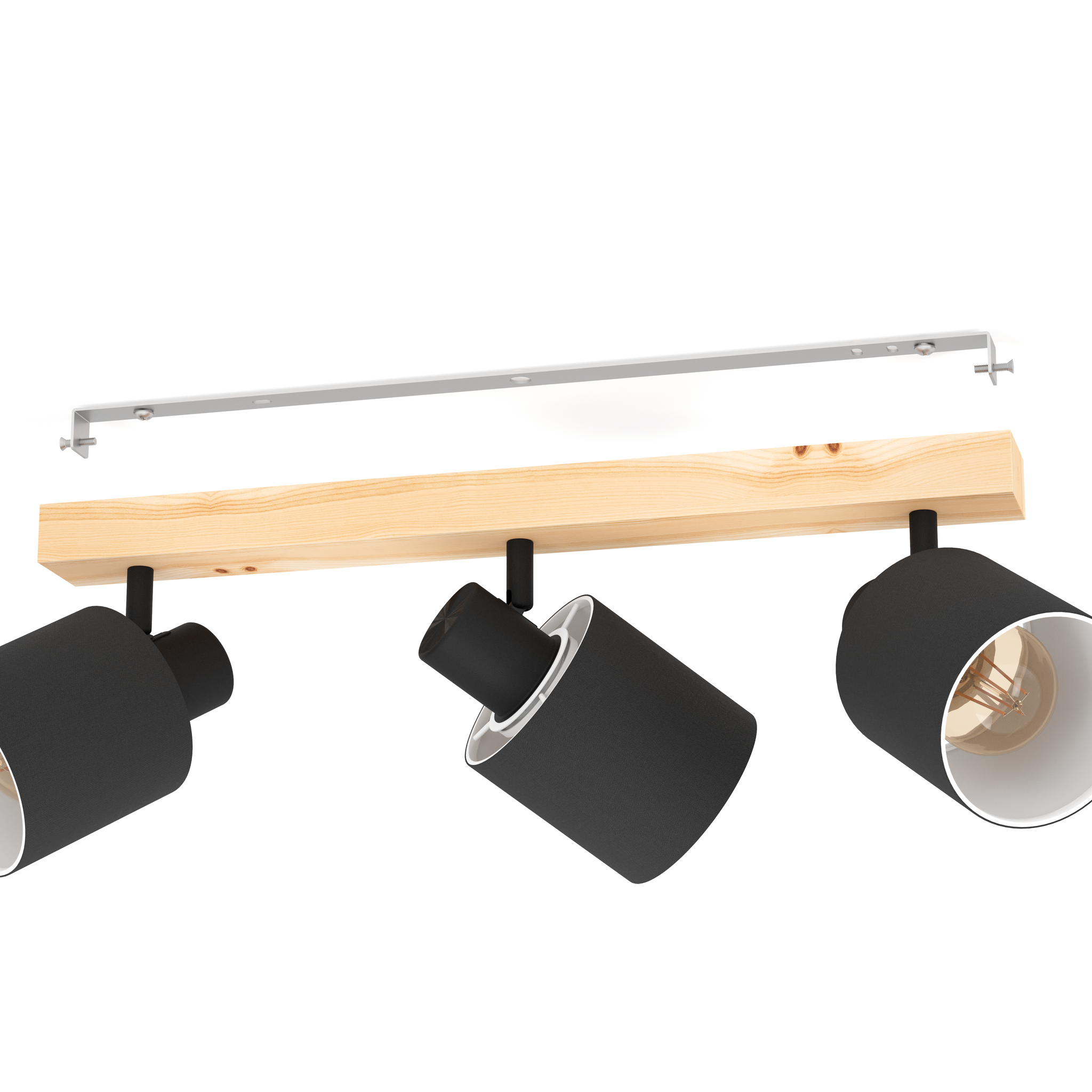 Lustra BATALLAS Black & Brown NEAGRA / VINTAGE SI RETRO DESIGN / 110CM Chandeliers