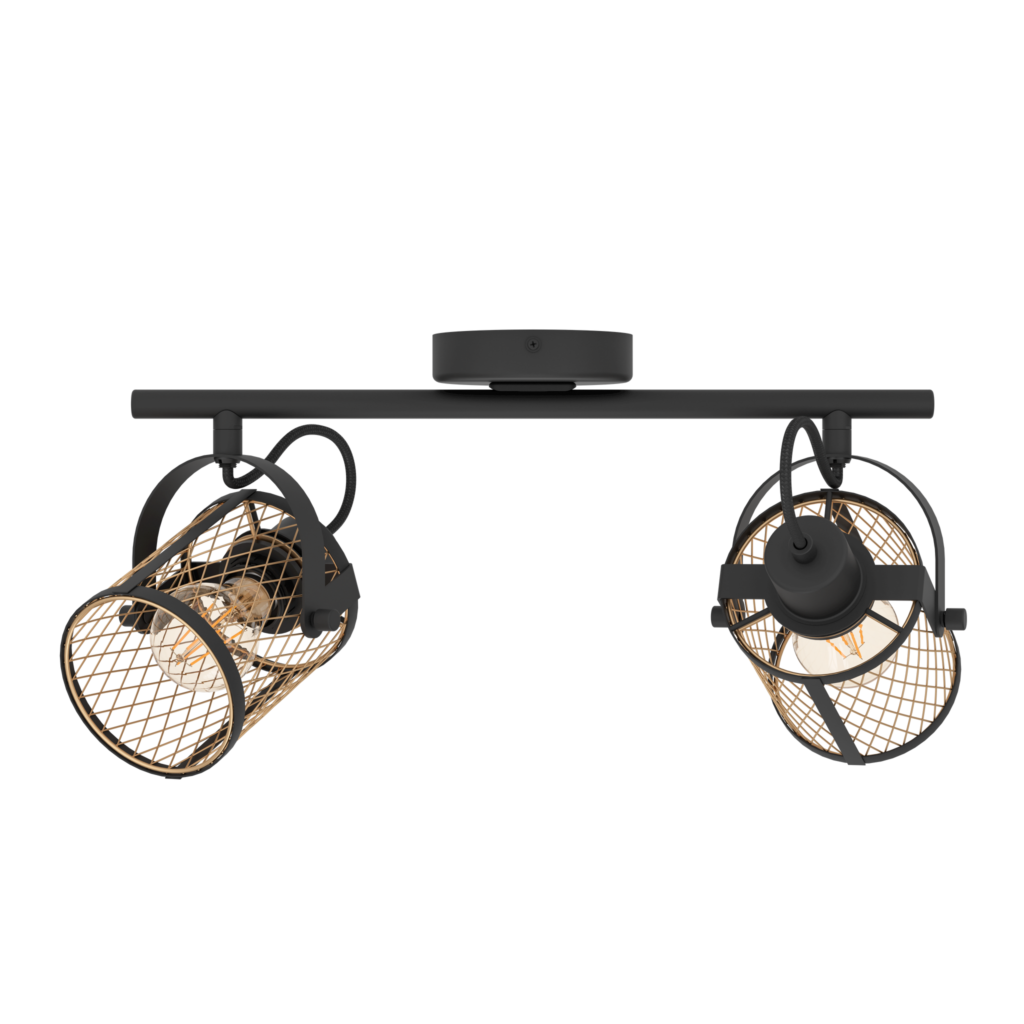 Lustra cu 2 Spoturi Reglabile DELLOW Black Eglo