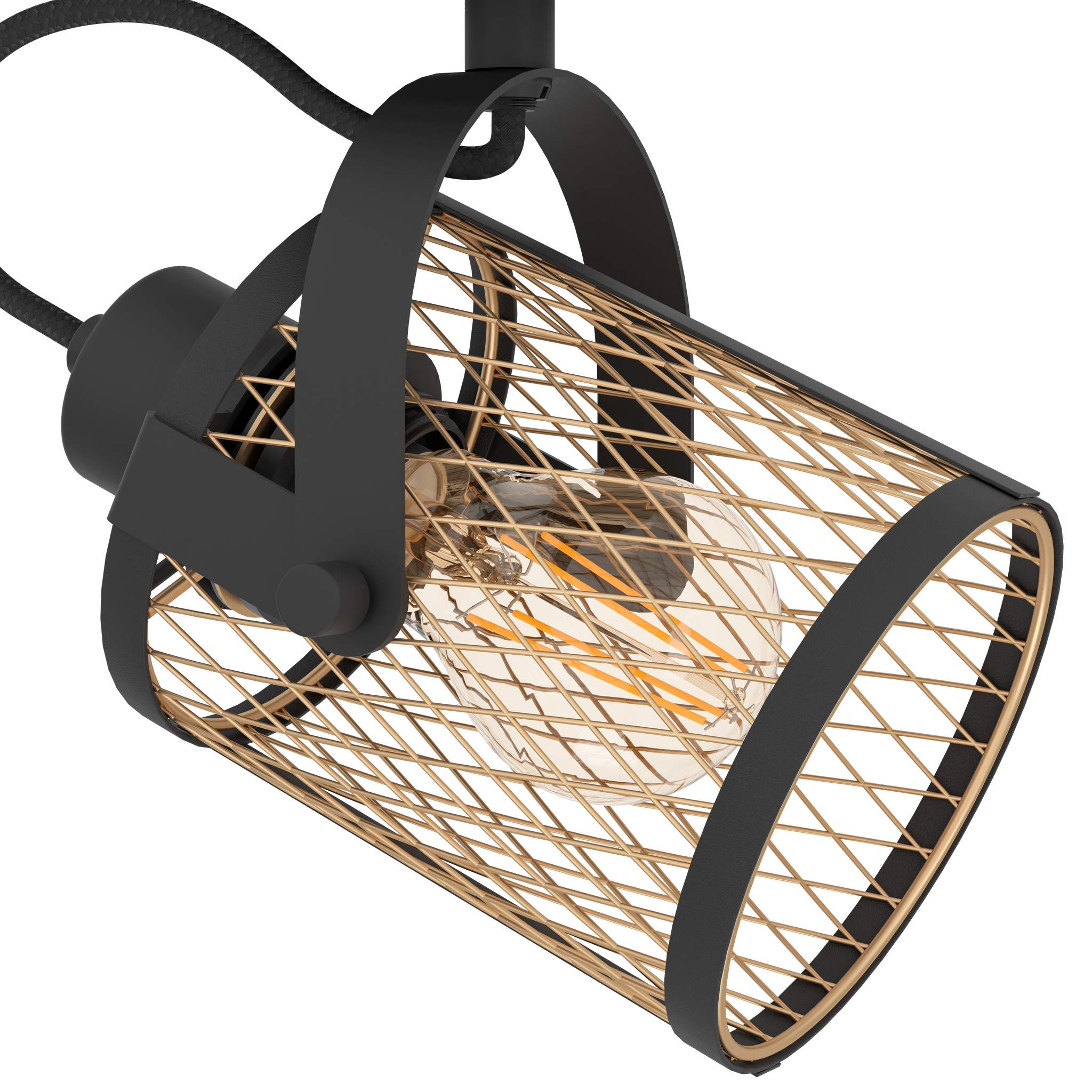 Lustra cu 2 Spoturi Reglabile DELLOW Black Eglo