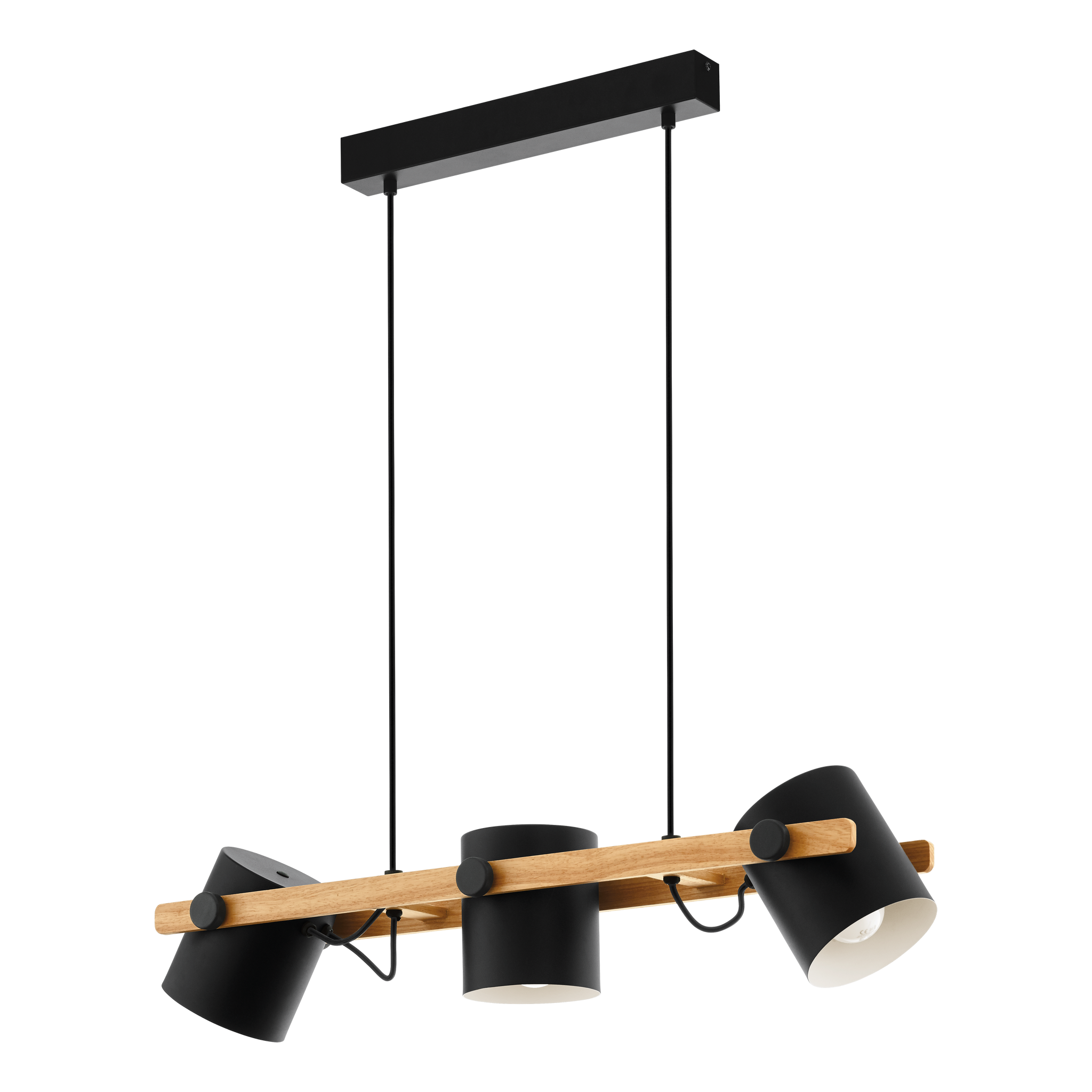 Lustra Suspendata HORNWOOD Black 110CM NEAGRA / VINTAGE SI RETRO DESIGN / 110CM Chandeliers