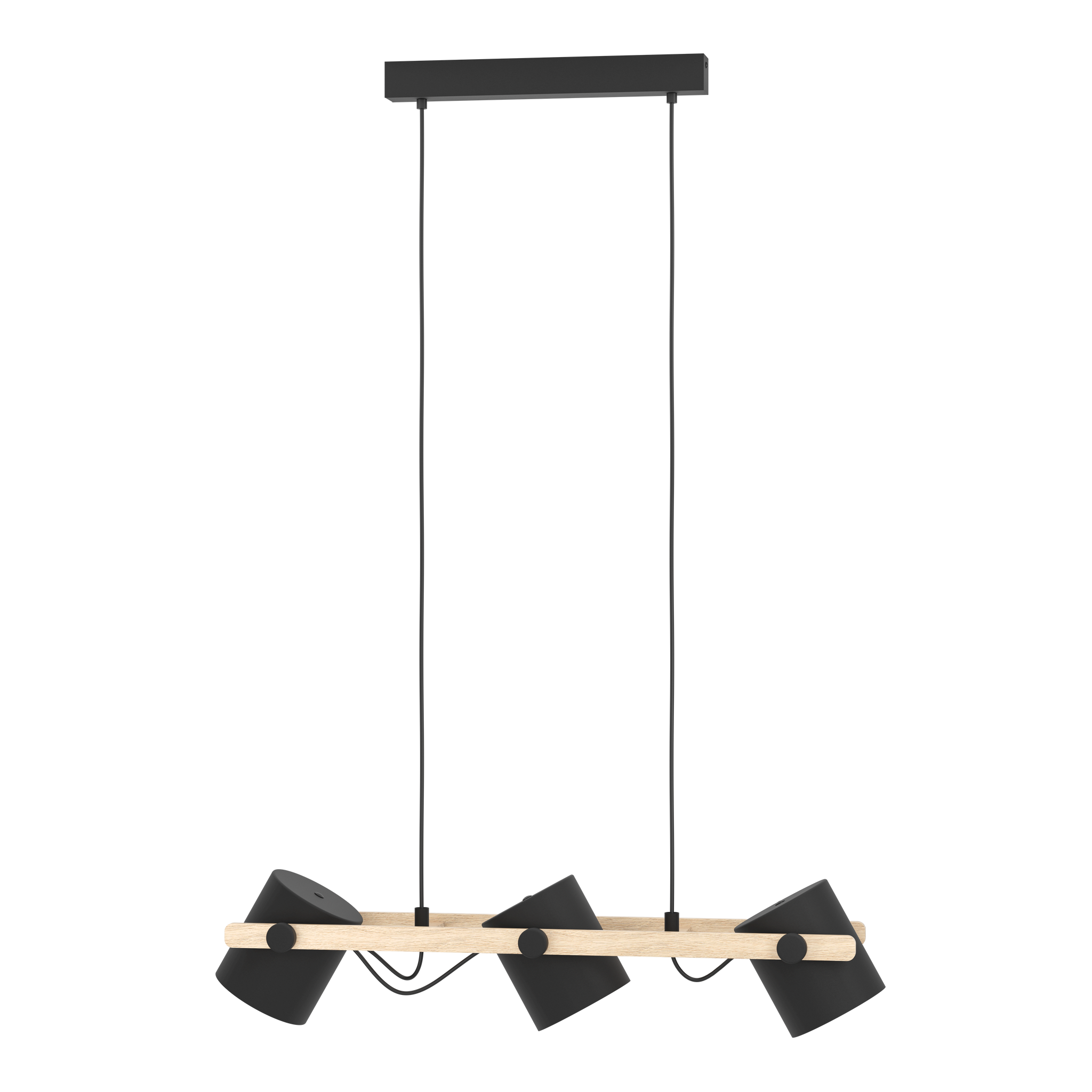 Lustra Suspendata HORNWOOD Black 110CM NEAGRA / VINTAGE SI RETRO DESIGN / 110CM Chandeliers