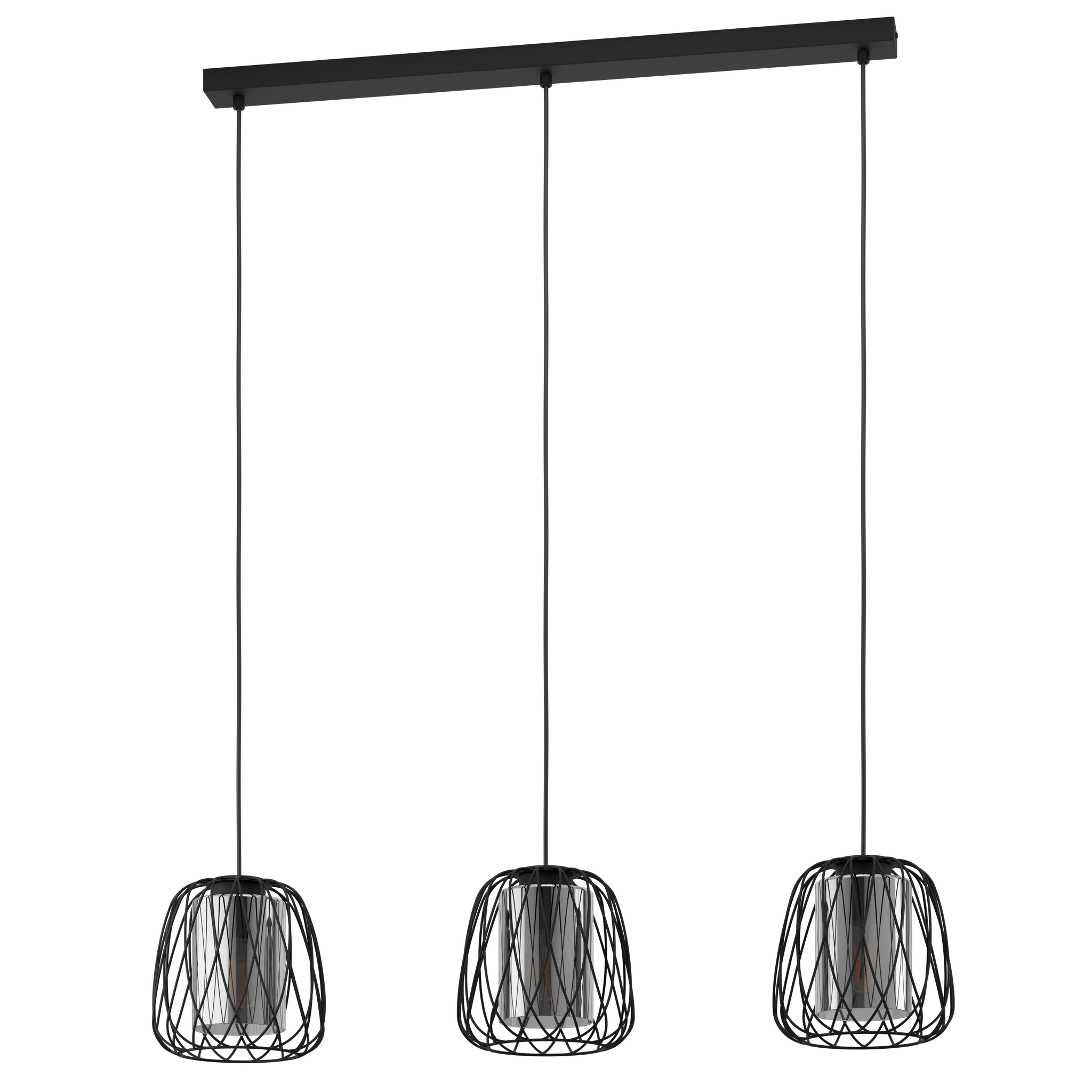 Lustra Suspendata FLORESTA Black 110CM NEAGRA / ABAJUR / 110CM Chandeliers