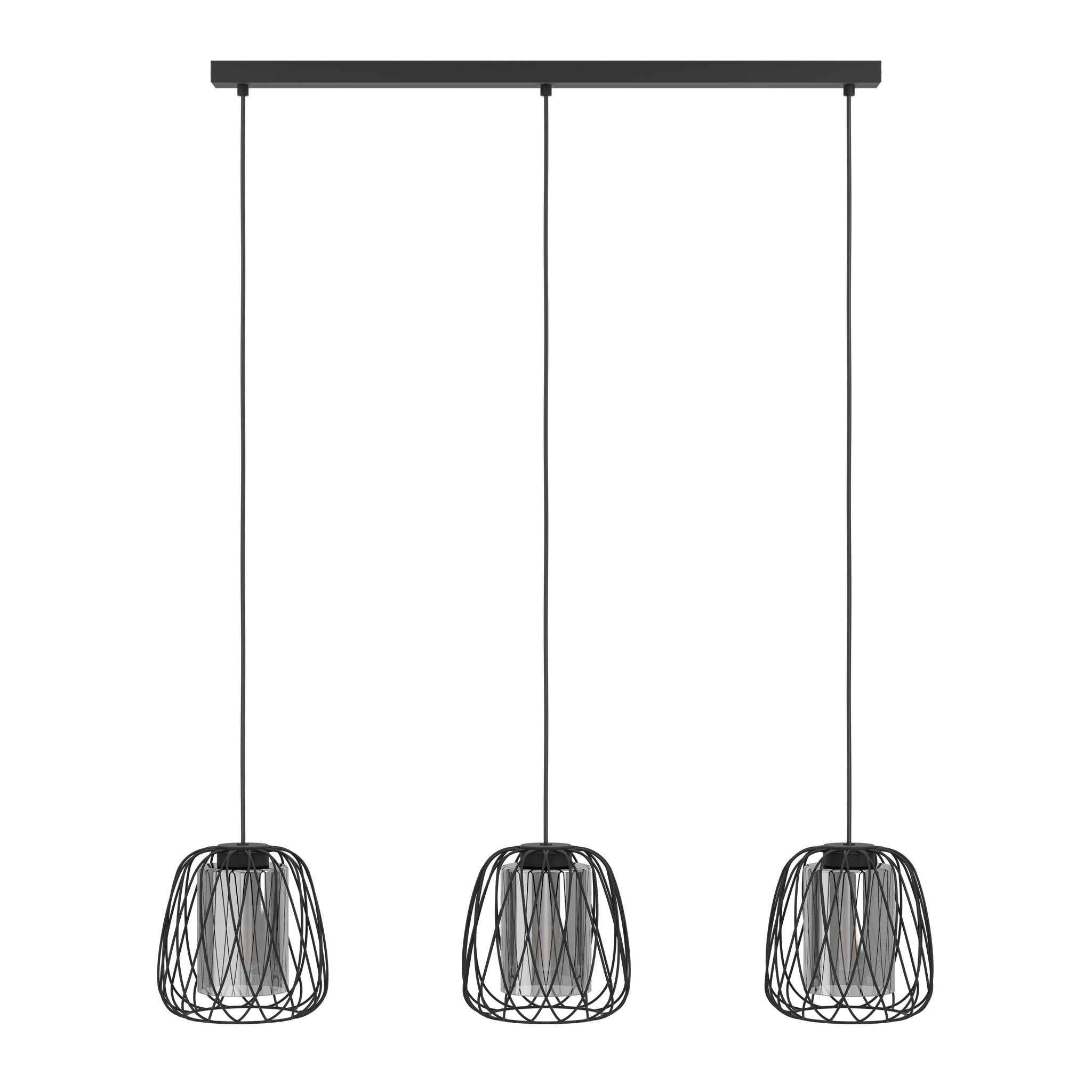 Lustra Suspendata FLORESTA Black 110CM NEAGRA / ABAJUR / 110CM Chandeliers