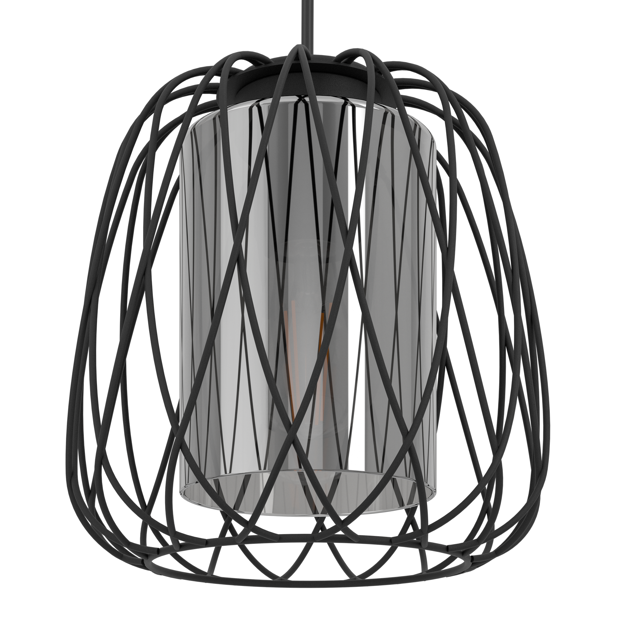 Lustra Suspendata FLORESTA Black 110CM NEAGRA / ABAJUR / 110CM Chandeliers