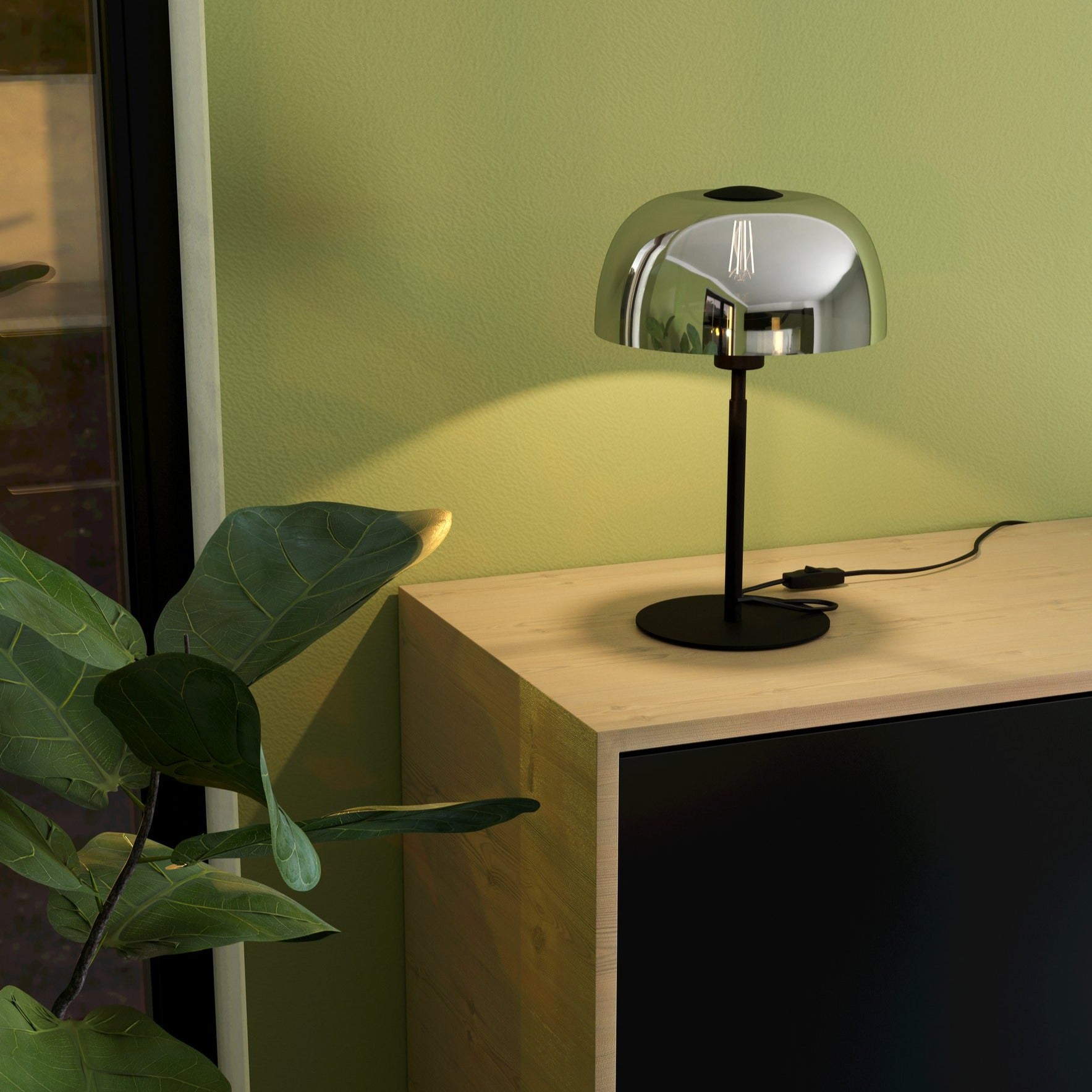 Veioza Decorativa SOLO 2 Black 41.5CM VEIOZA DECORATIVA desk lamp